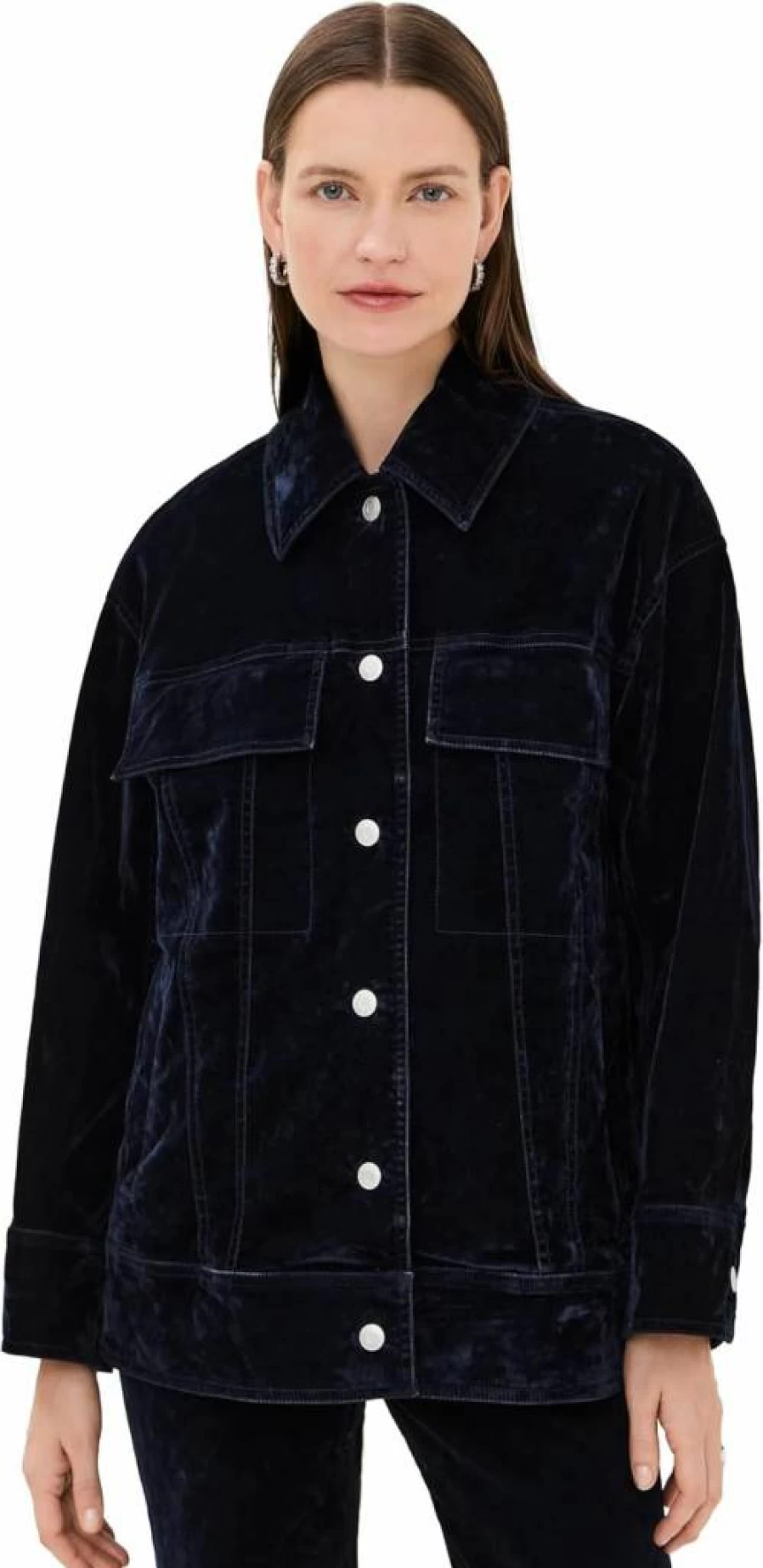 ALC Women's Dean Velvet Jacket - Luxe Velvet Blazer for Women - Elegant Tailored Coat
