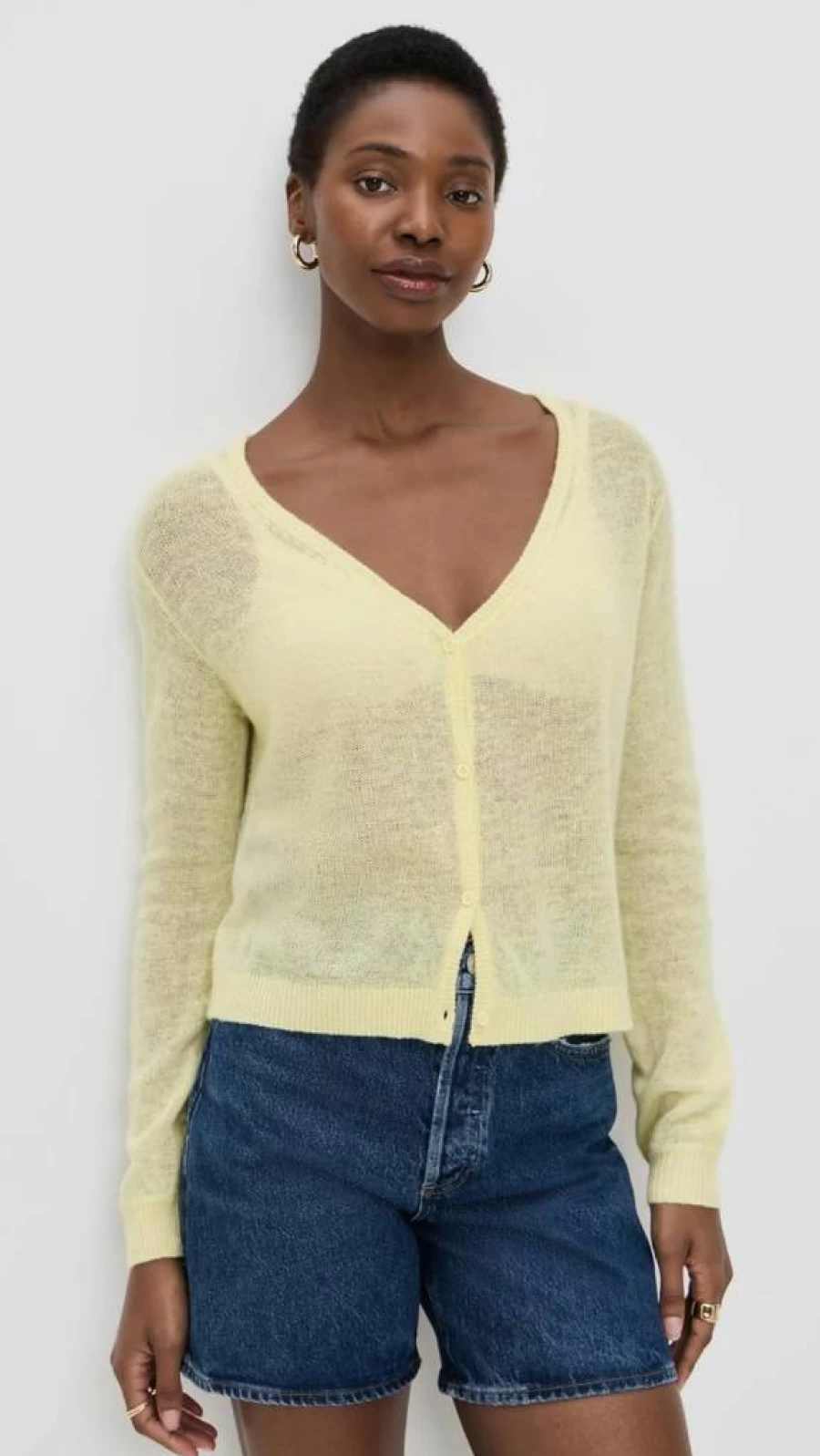 American Vintage Women's Dummy Cardigan - Classic Knitwear for Stylish Layering