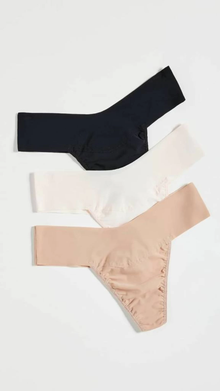 Hanky Panky Women's Breathesoft Thongs 3-Pack | Comfortable Everyday Lingerie | Natural Rise Panties | Sizes XS-XL