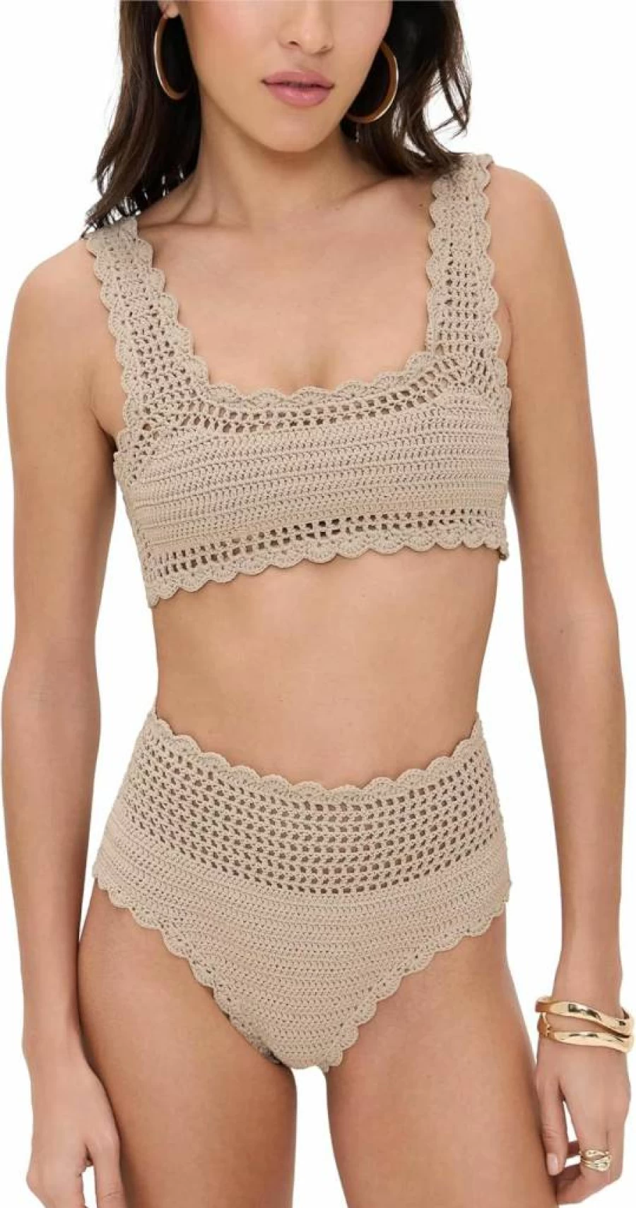 Beach Riot Women's Andy Top | Trendy Summer Crop Top | Sexy Beachwear & Bikini Cover-Up