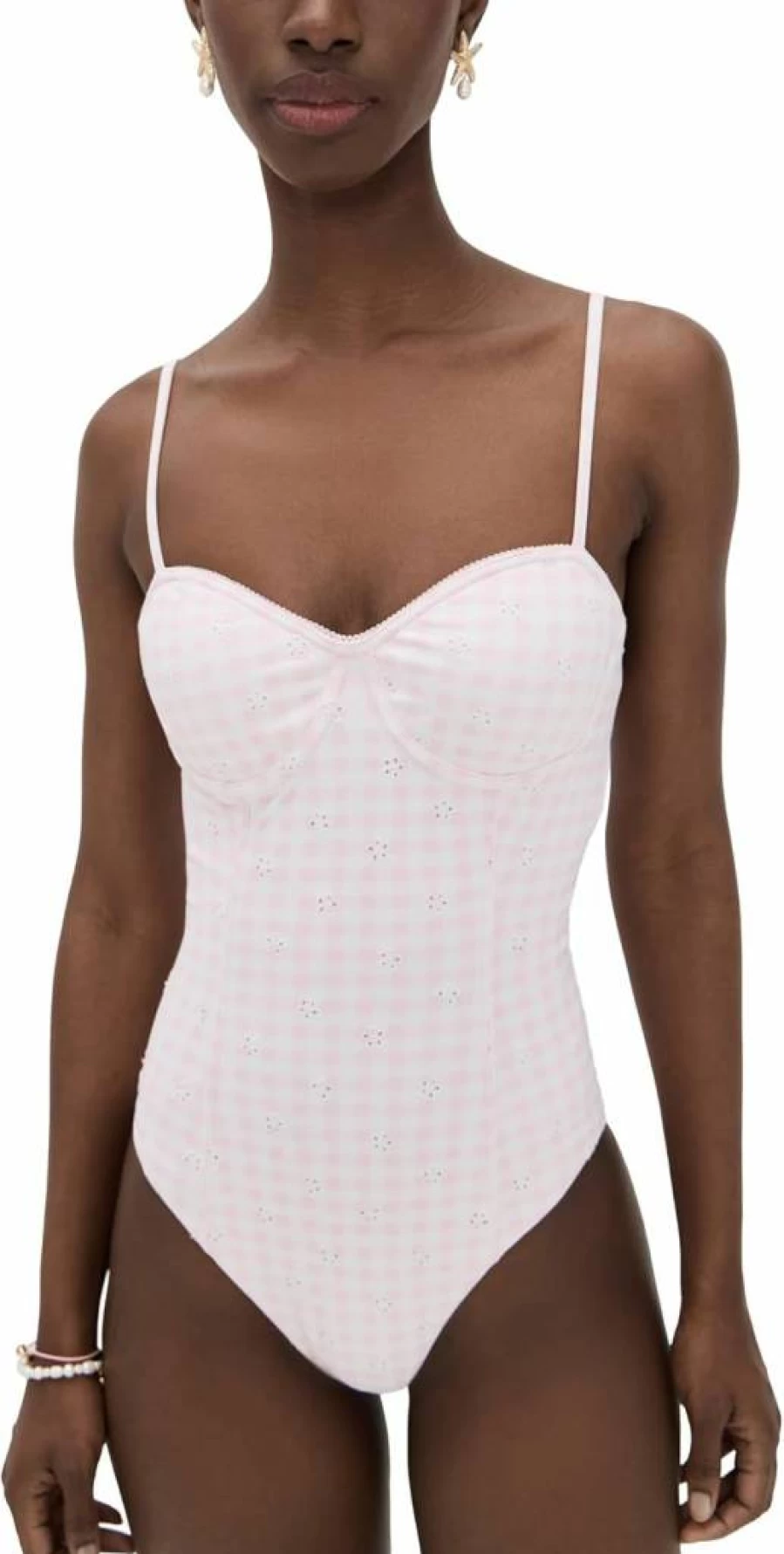 LOVESHACKFANCY Women's Mina Floral Print One-Piece Swimsuit | Summer Beachwear