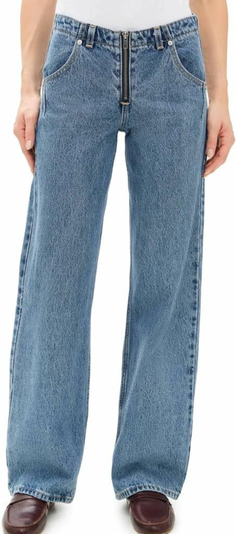 Levi's Women's Low Rise Loose Fit Jeans with Zipper Detail