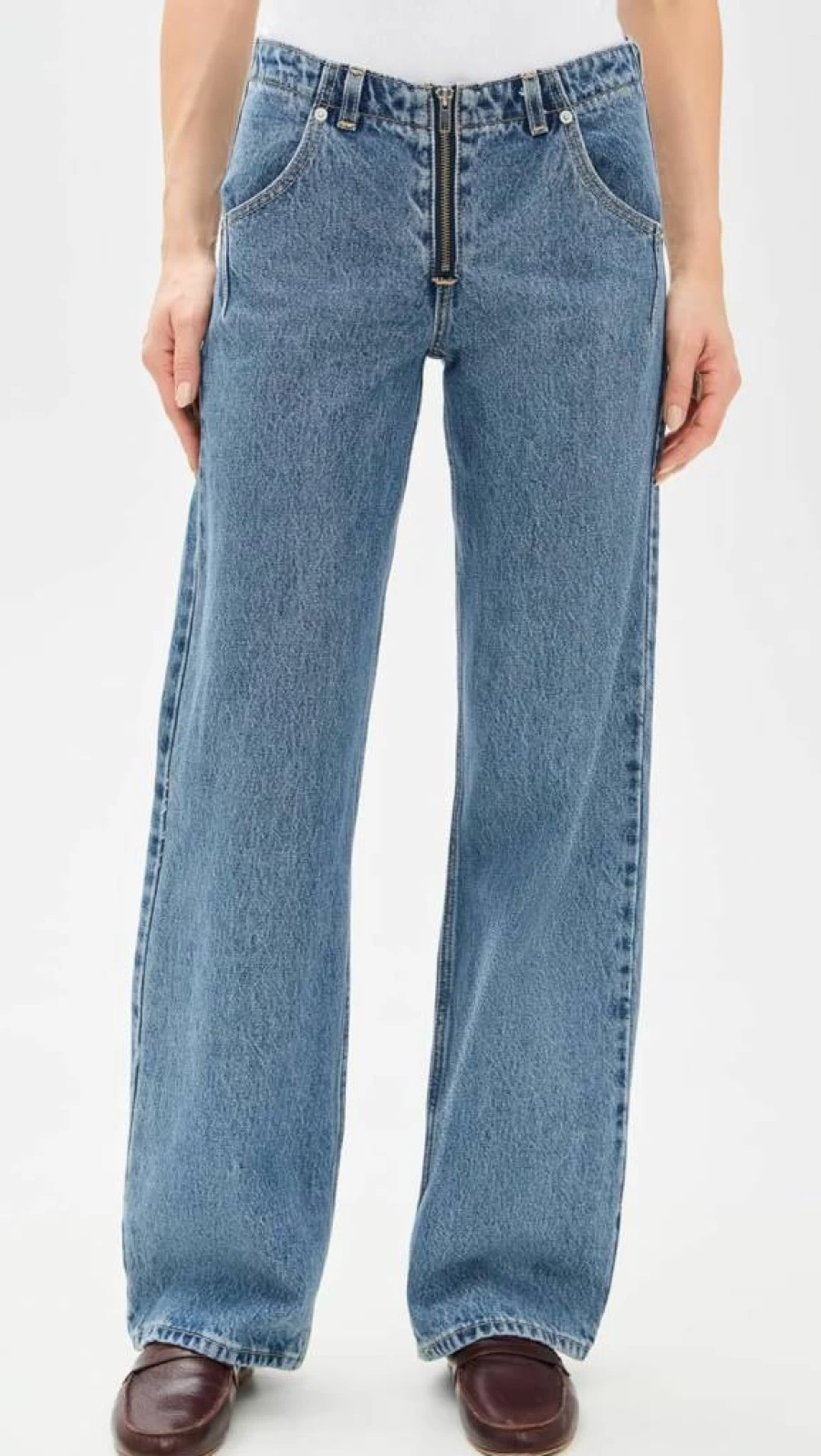 Levi's Women's Low Rise Loose Fit Jeans with Zipper Detail