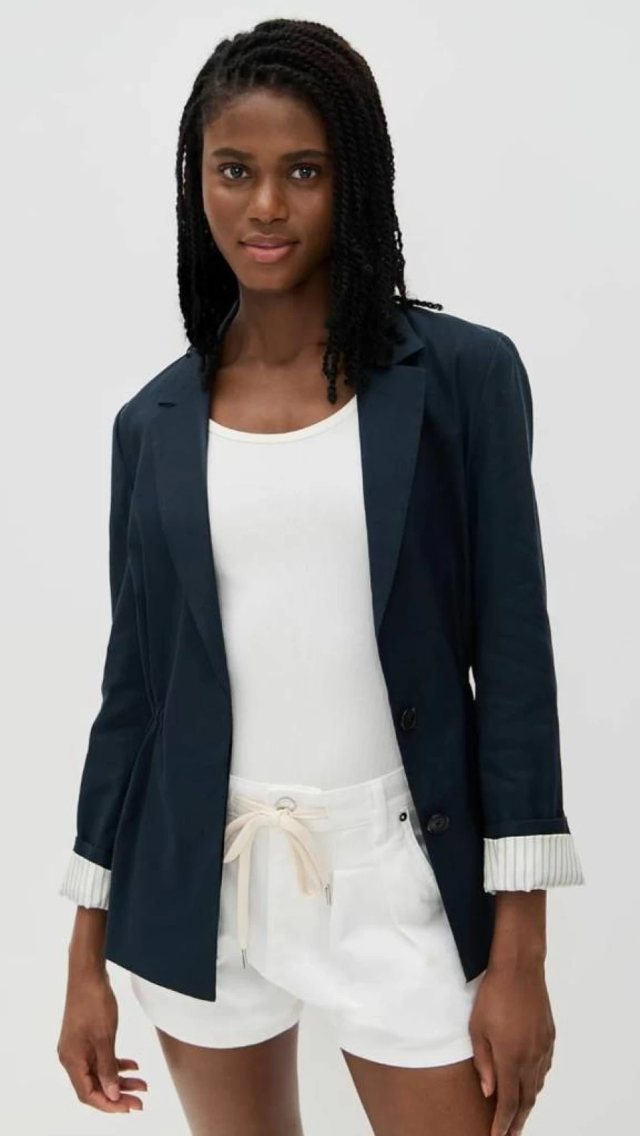 Rag & Bone Women's Spencer Linen Blazer - Lightweight Tailored Jacket for Women
