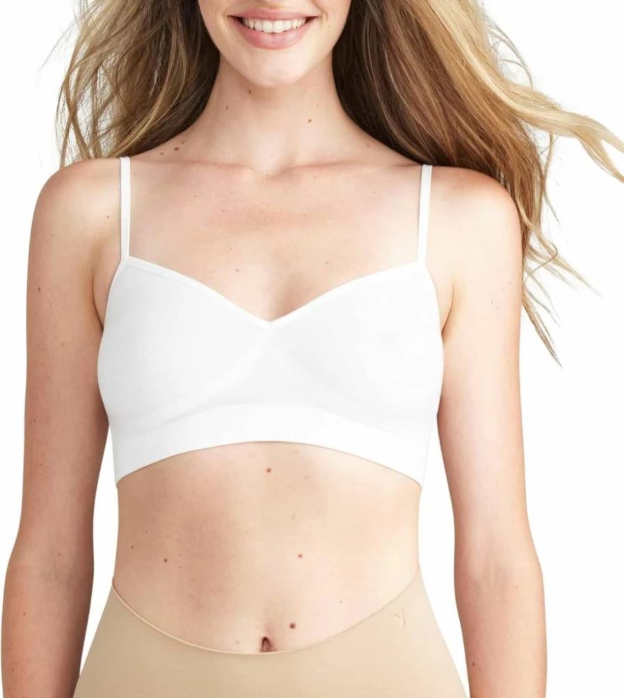 Yummie Women's Audrey Seamless Unlined Bralette - Comfortable Wire-Free Lounge Bra