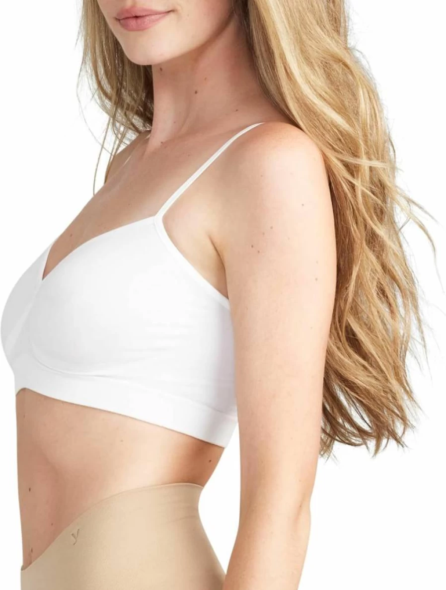 Yummie Women's Audrey Seamless Unlined Bralette - Comfortable Wire-Free Lounge Bra