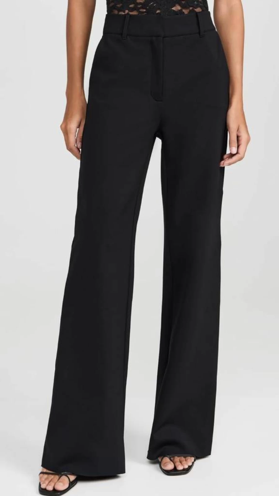 Commando Women's High-Waisted Neoprene Wide Leg Pants - CEO Office Trousers