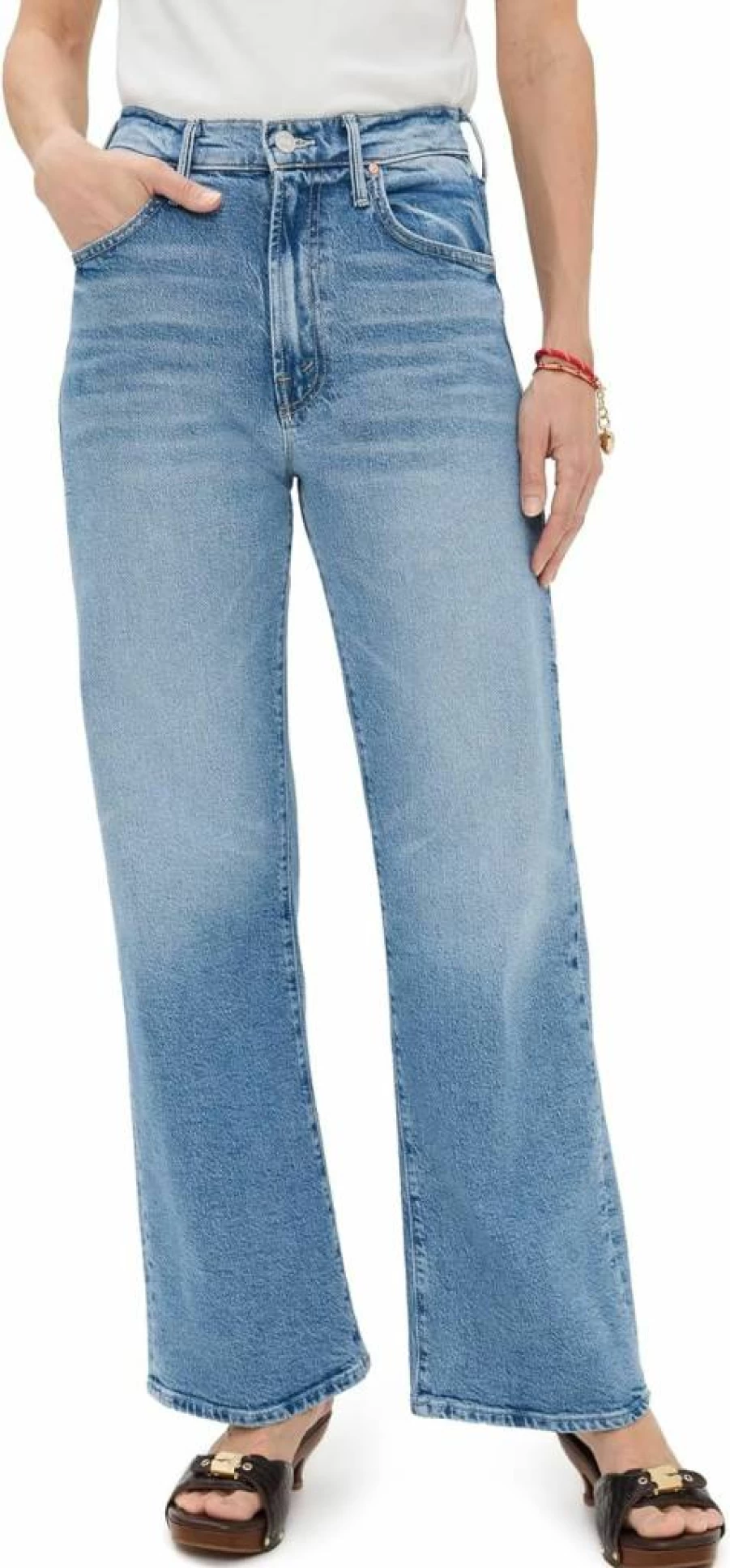MOTHER Women's Lil Lasso Sneaker Jeans - Stylish High-Top Denim Sneakers for Women