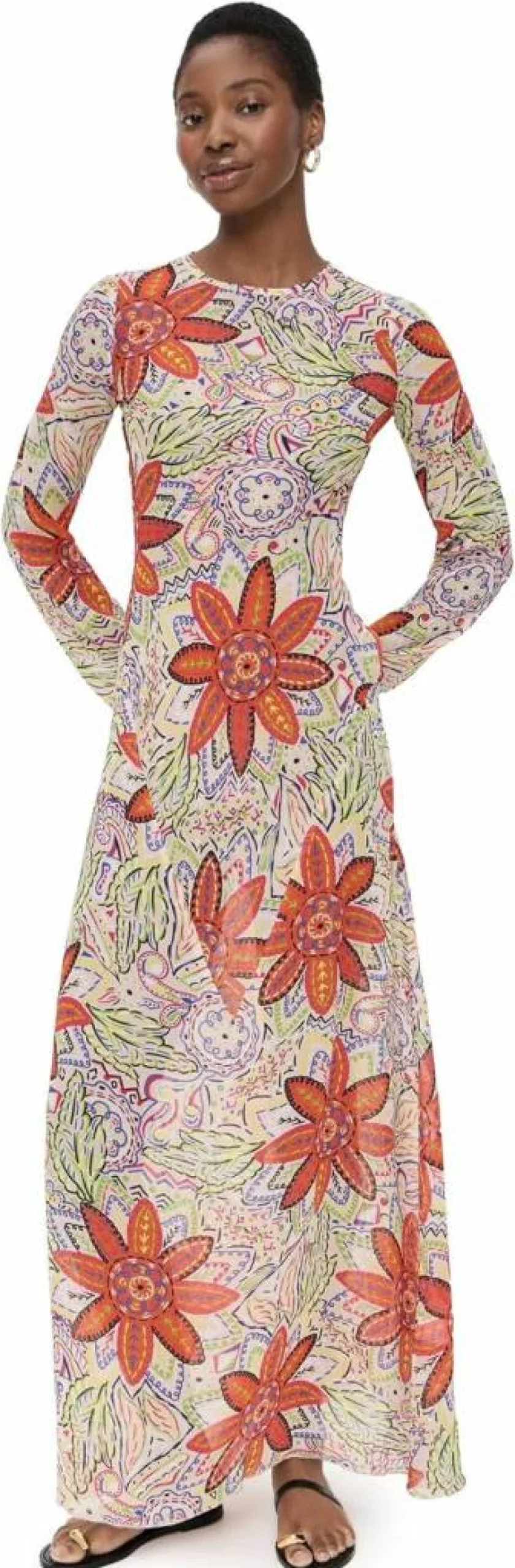 EYWASOULS MALIBU Women's April Floral Summer Dress - Casual Short Sleeve A-Line Sundress