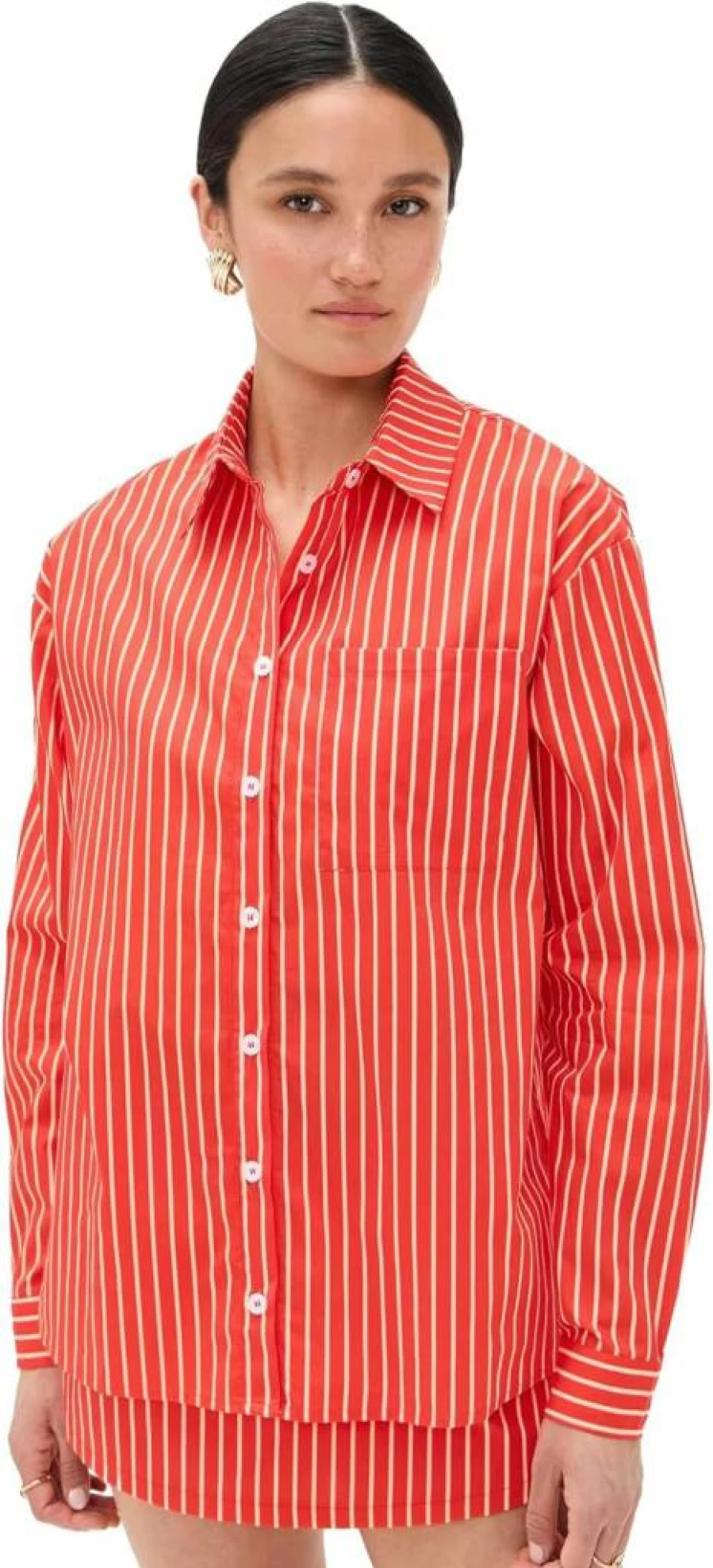 Bailey Rose Women's Stylish Button-Down Shirt - Classic Casual Tops for Women