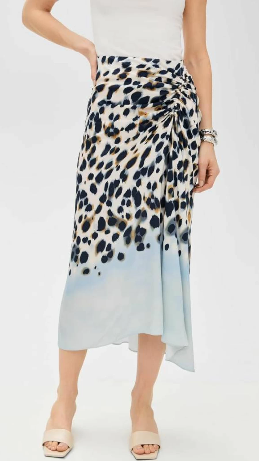 ALC Women's Elegant Grace Skirt - Flowy Midi Length Summer Casual Dress