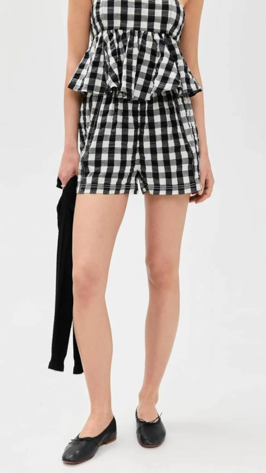 Free Women's Seersucker Pull-On Shorts by Free People - Comfortable Summer Shorts
