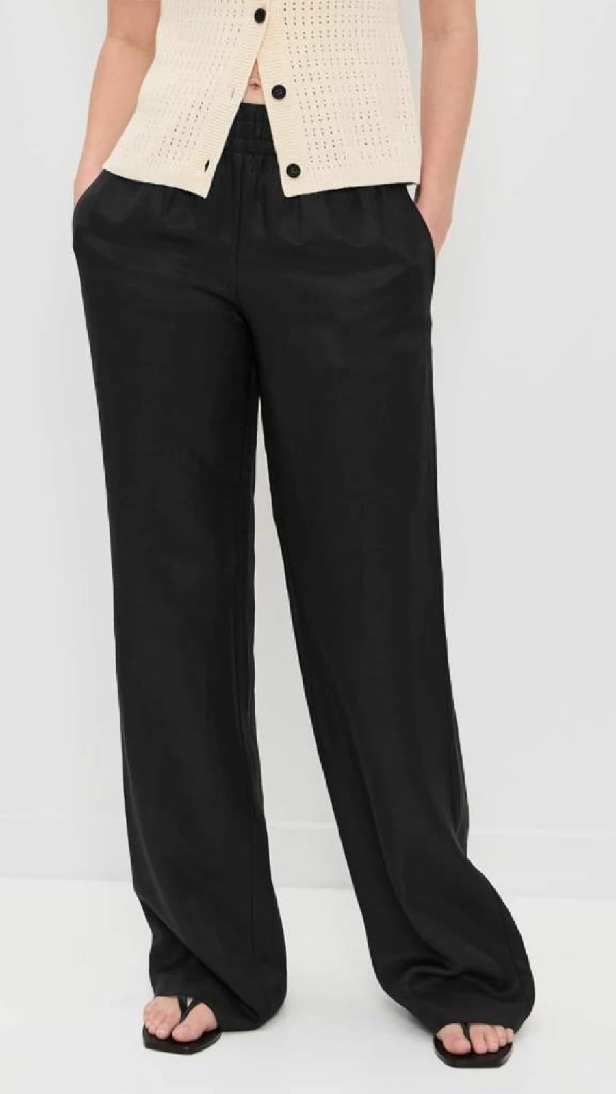 ANINE BING Women's Soto Pants - Premium High-Waisted Lounge Pants for Women