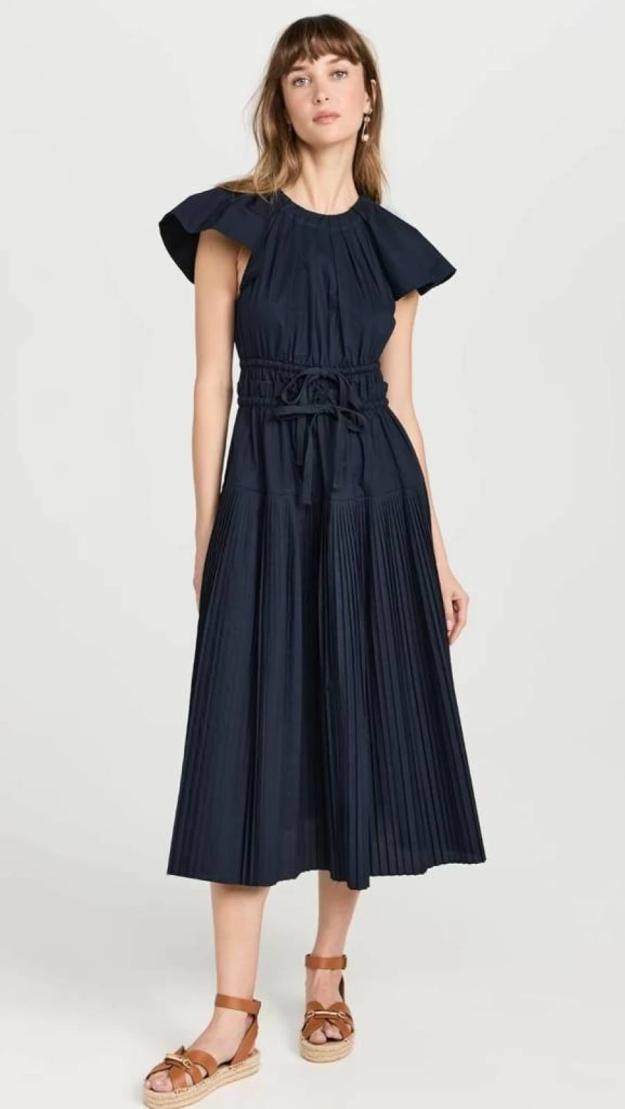 Ulla Johnson Women's Delmara Floral Printed Midi Dress - Boho Chic Summer Dress