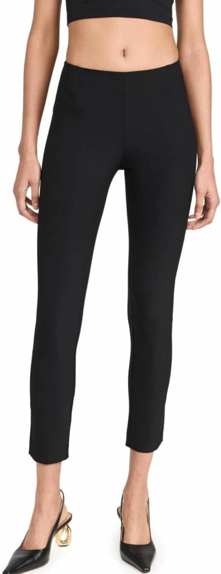 Veronica Beard Women's High-Waisted Scuba Pants with Zip Detail - Stretchy Comfort Fit