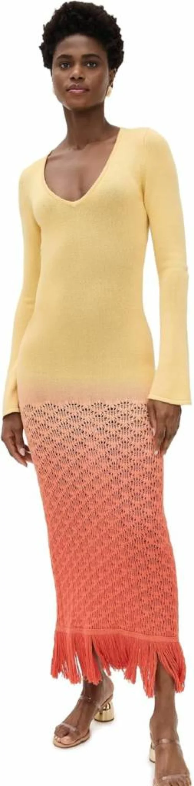 The Wolf Gang Women's Zinna Long Sleeve Maxi Dress - Elegant Flowy Boho Style