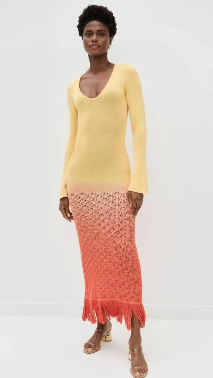 The Wolf Gang Women's Zinna Long Sleeve Maxi Dress - Elegant Flowy Boho Style