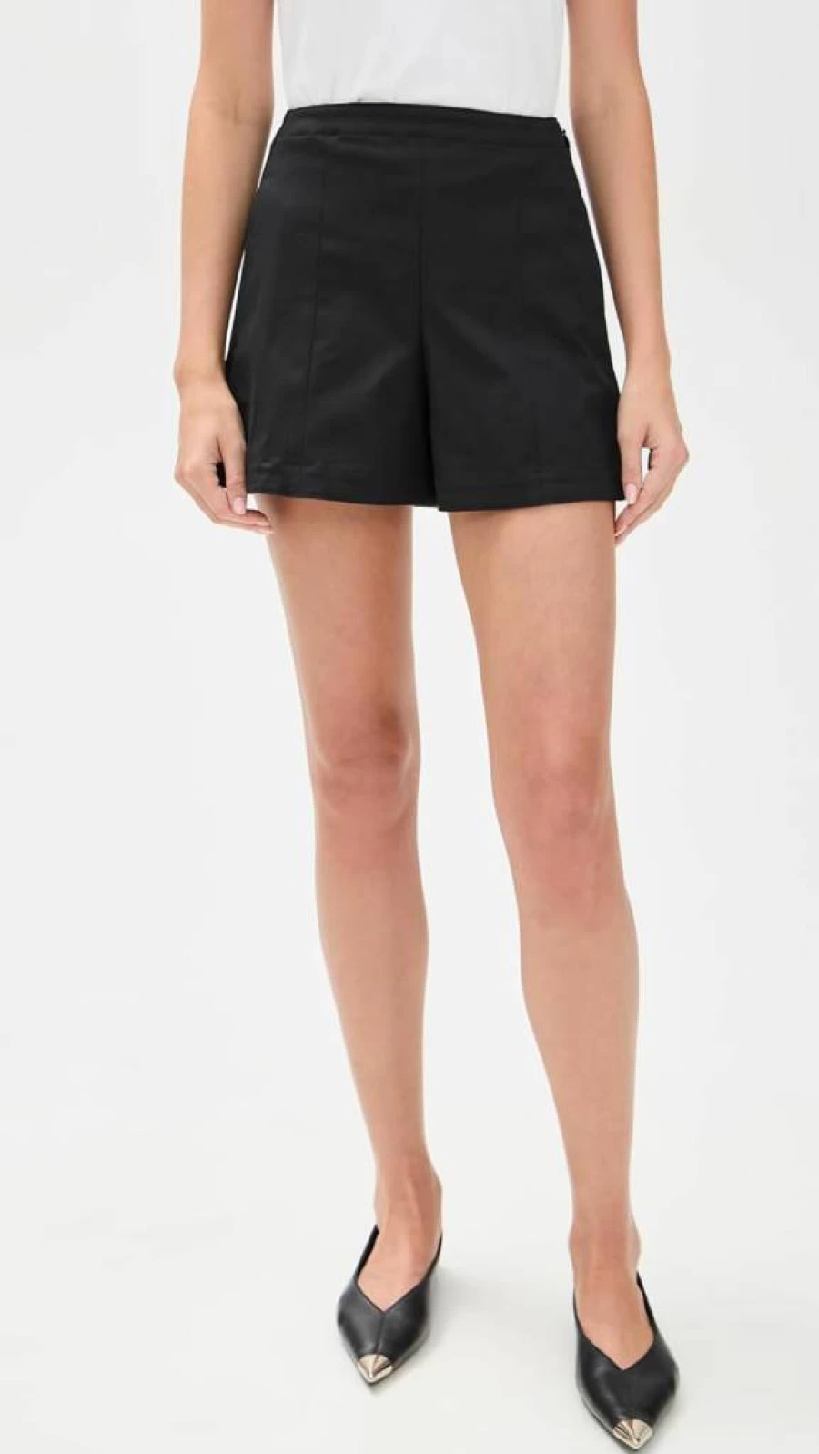 Theory Women's Premium Cotton-Blend Shorts - Comfortable High-Waist Casual Shorts for Women