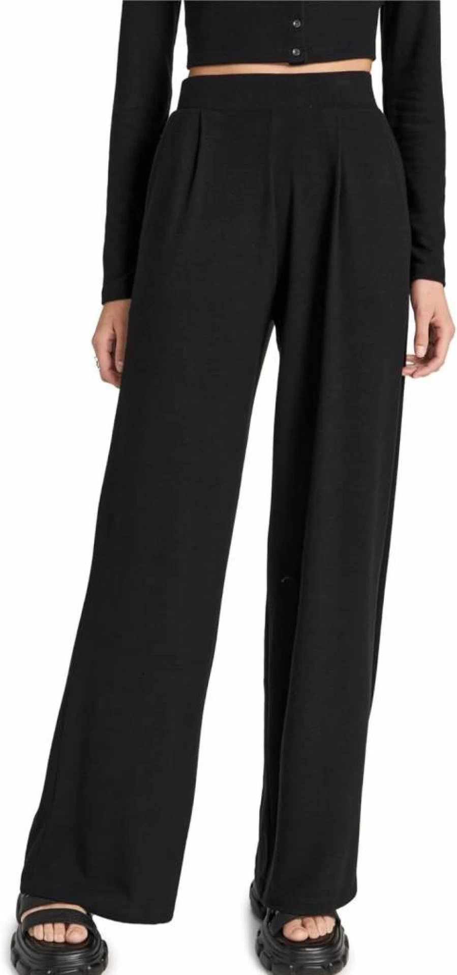 Leset Women's Lauren Pleated Pants with Pockets - Comfortable & Stylish Trousers