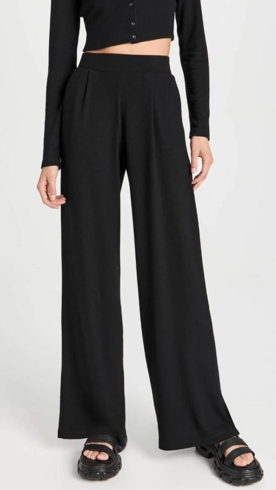 Leset Women's Lauren Pleated Pants with Pockets - Comfortable & Stylish Trousers