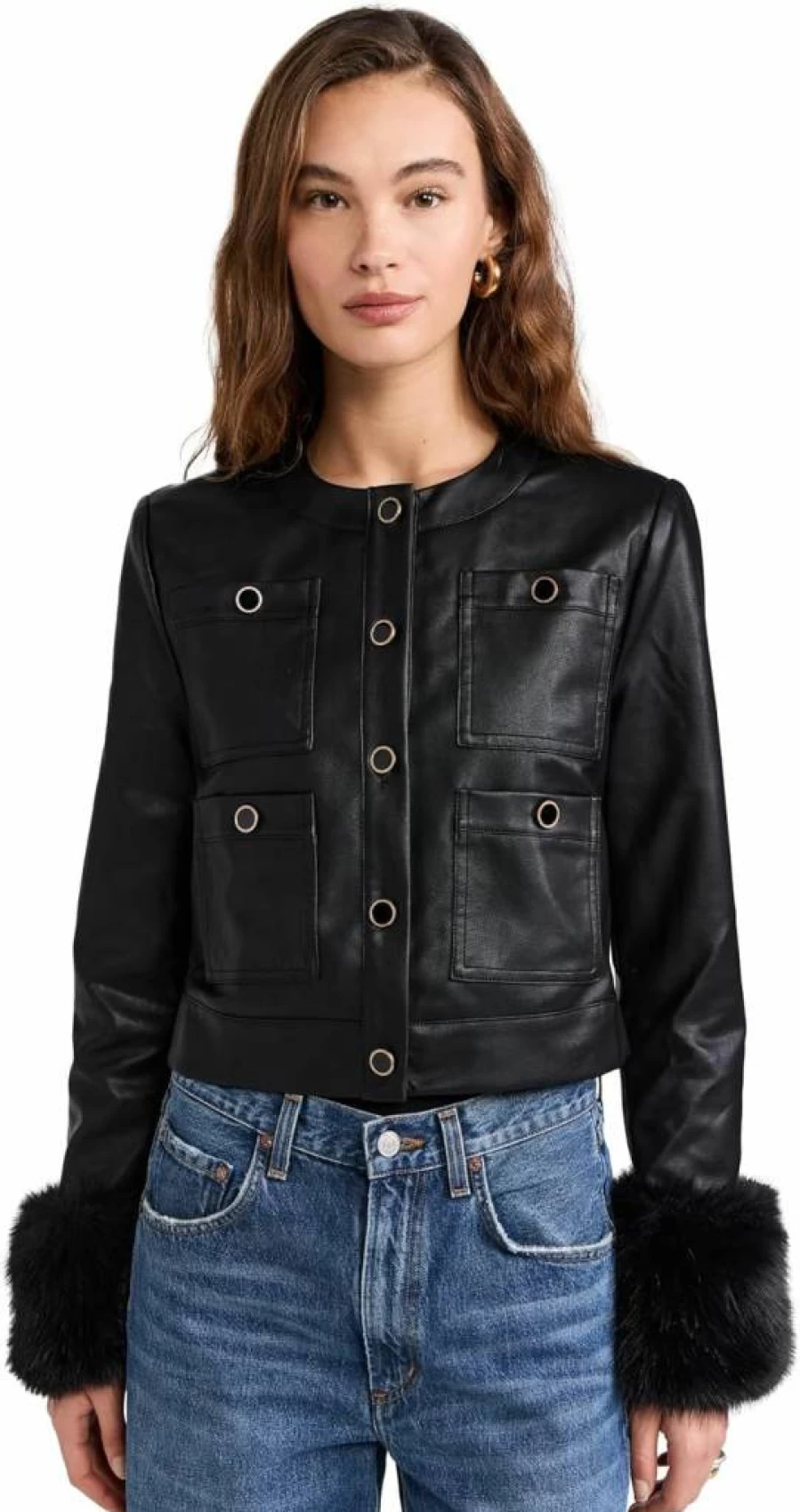 WAYF Women's Boxy Jacket - Stylish Oversized Outerwear for Women