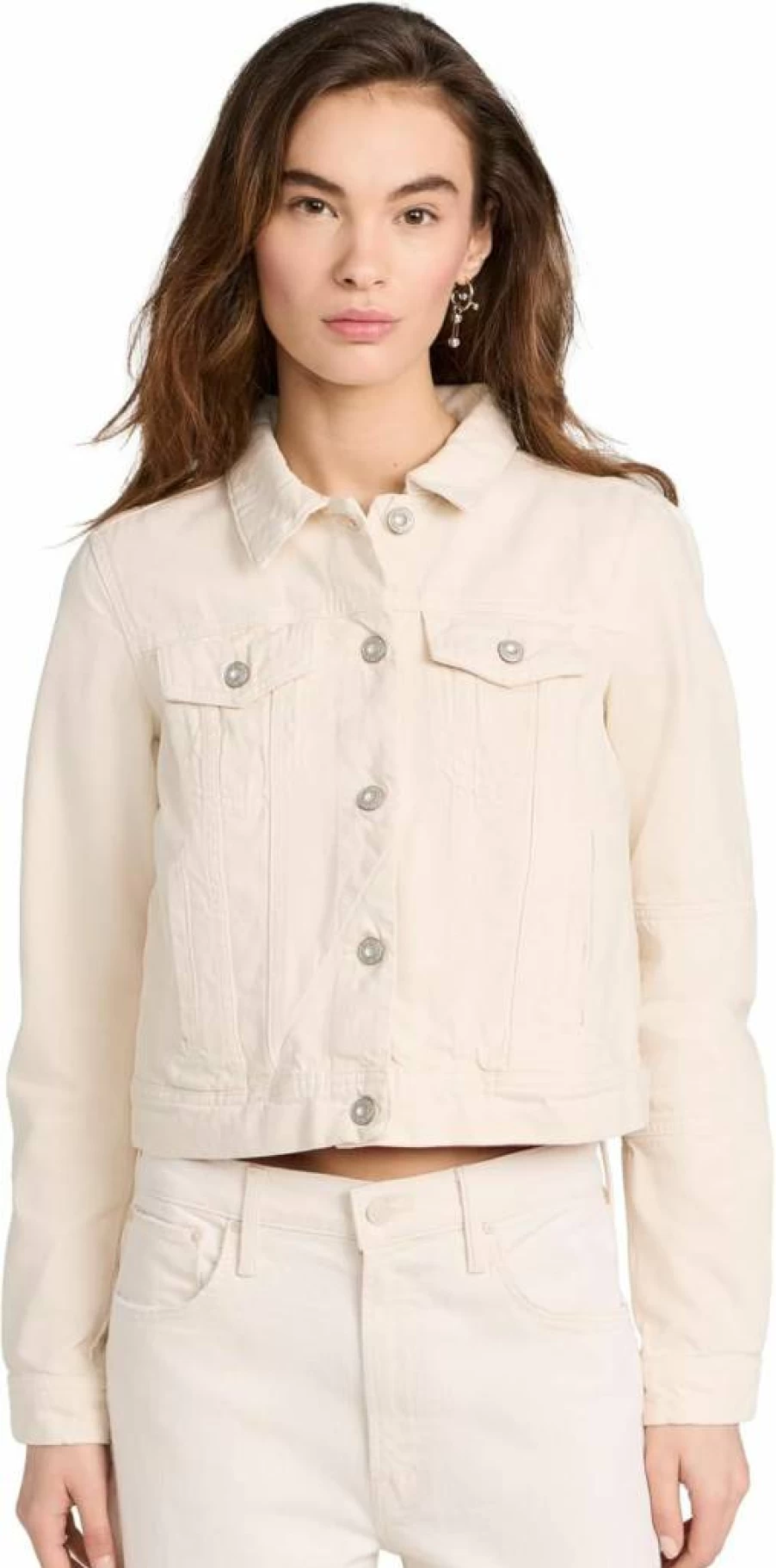 Free Women's Rumors Denim Jacket by Free People - Vintage Distressed Blue Denim Jacket for Women