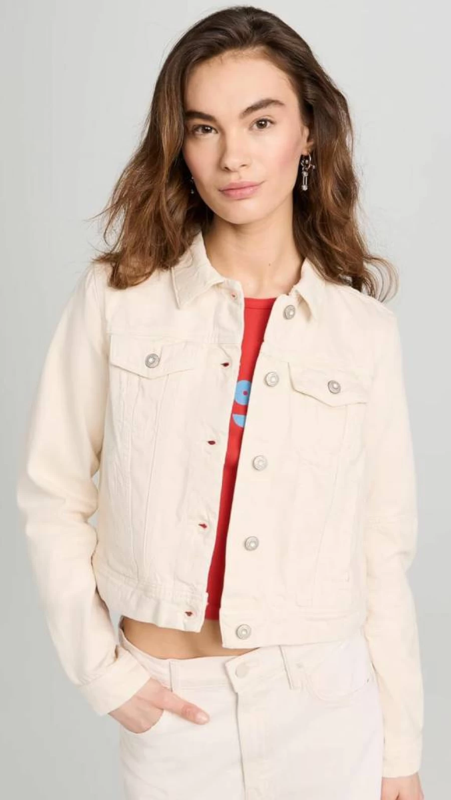 Free Women's Rumors Denim Jacket by Free People - Vintage Distressed Blue Denim Jacket for Women
