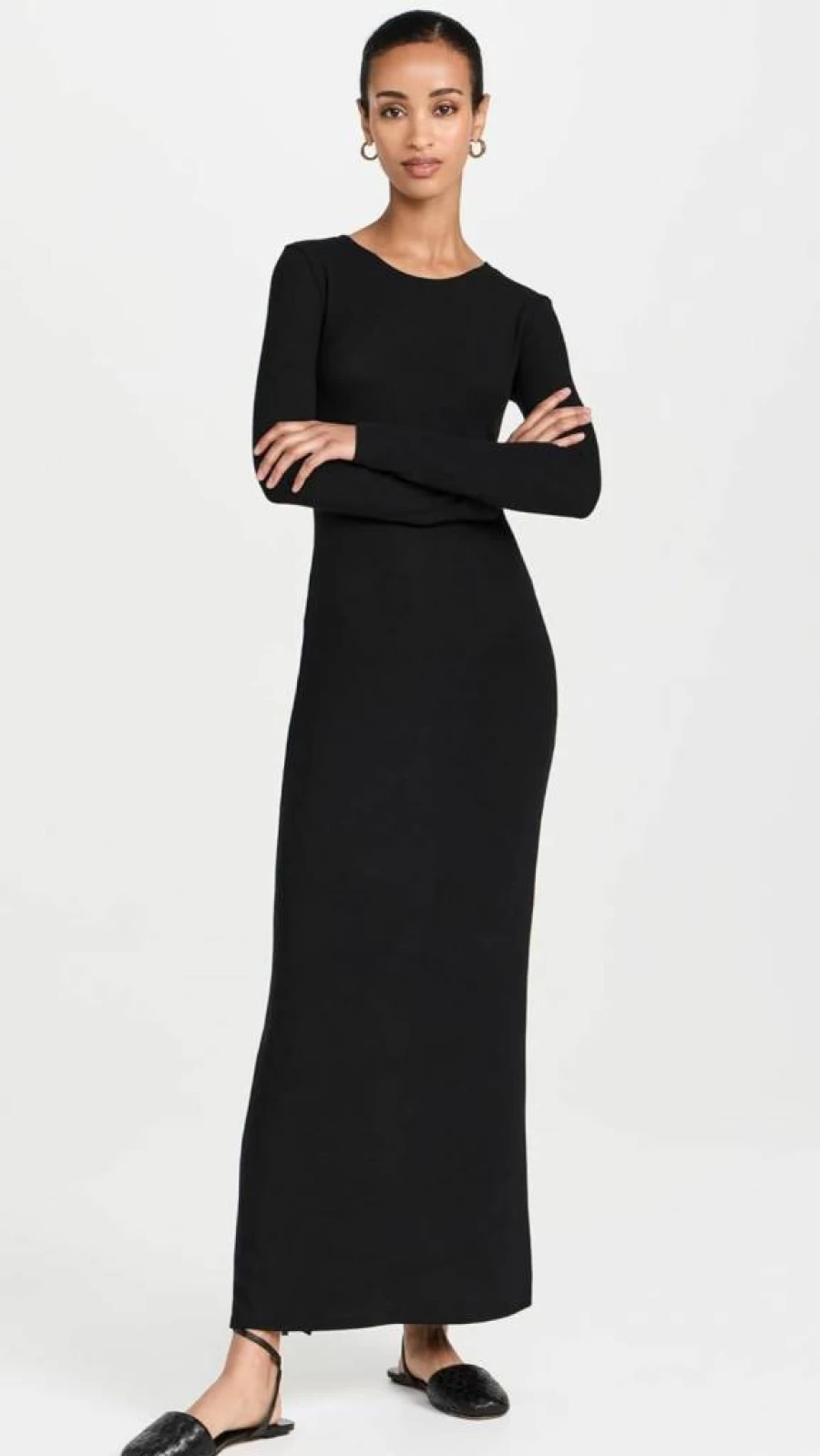 Leset Lauren Women's Long Sleeve Maxi Dress - Elegant Boho Chic Flowy Beach Dress
