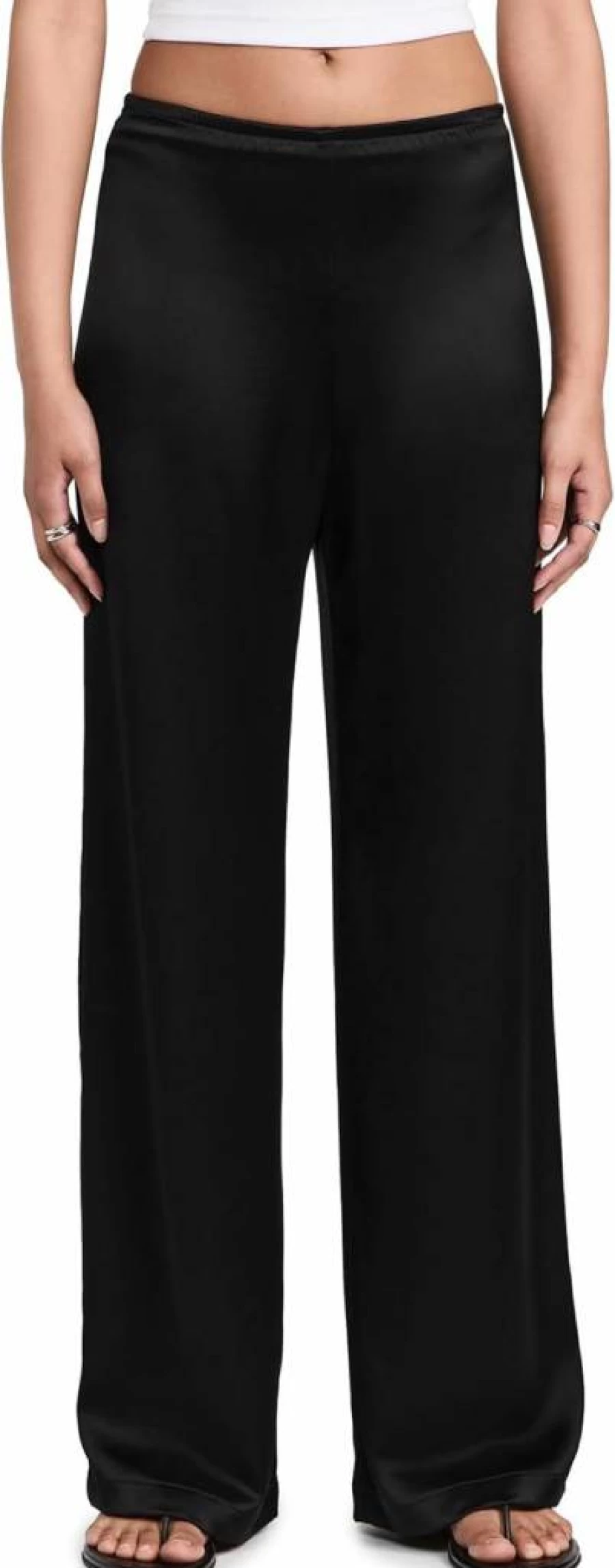 Leset Women's High-Waisted Barb Wide Leg Pants - Comfortable & Stylish Trousers for Casual Wear