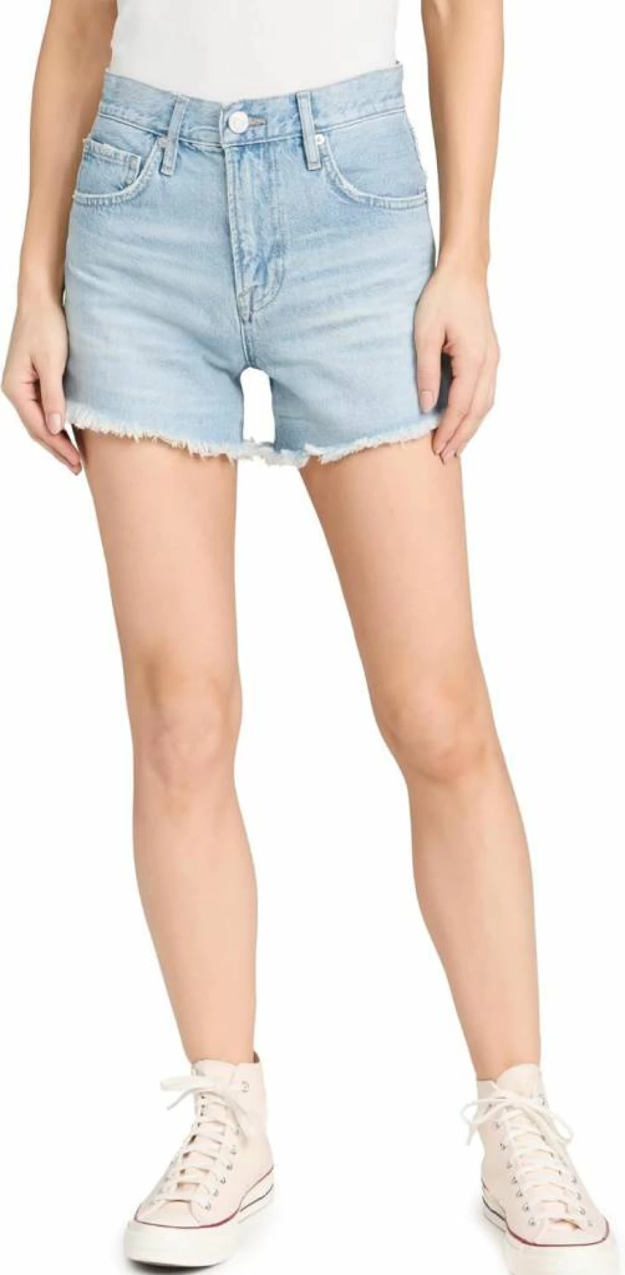 FRAME Women's Leather Super High-Waisted Shorts