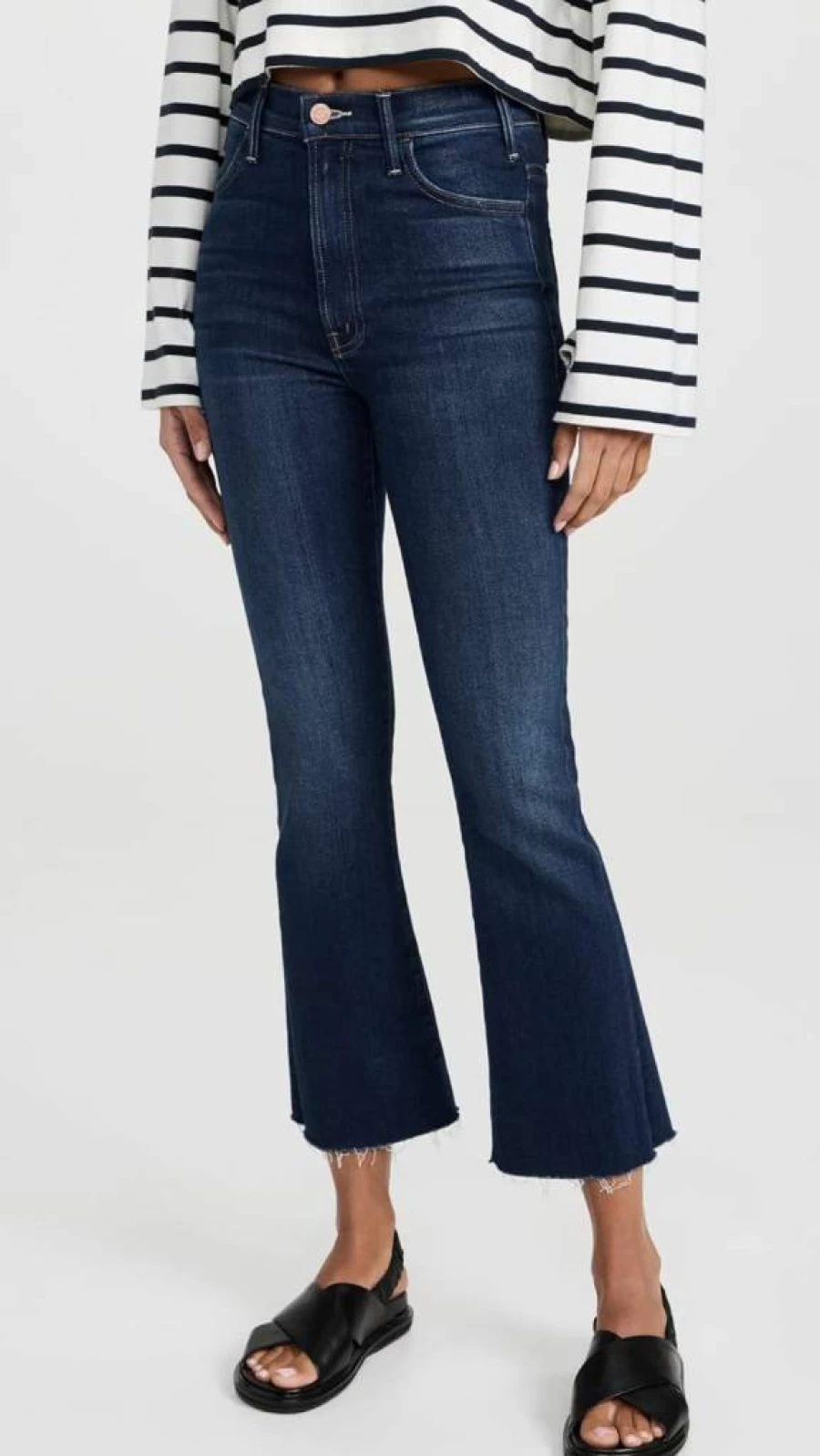 MOTHER Women's The Hustler Ankle Fray Jeans - Distressed Denim for Women