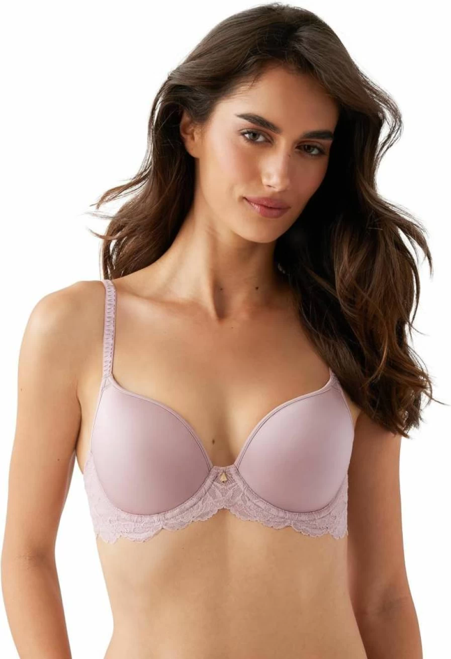 Wacoal Women's Vivid Attraction Contour Bra - Comfortable & Supportive Underwire Lace Bra