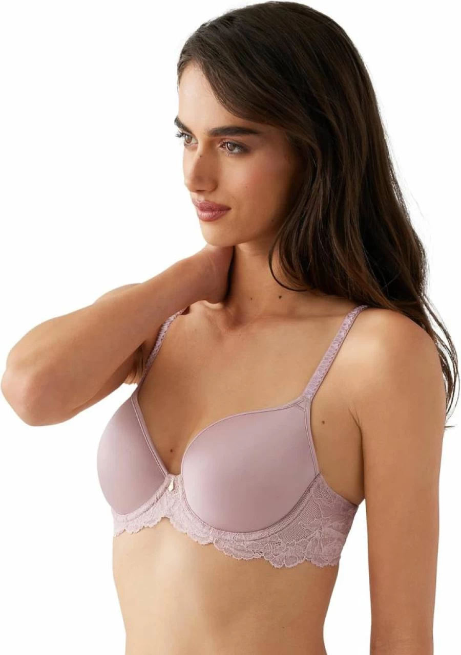 Wacoal Women's Vivid Attraction Contour Bra - Comfortable & Supportive Underwire Lace Bra