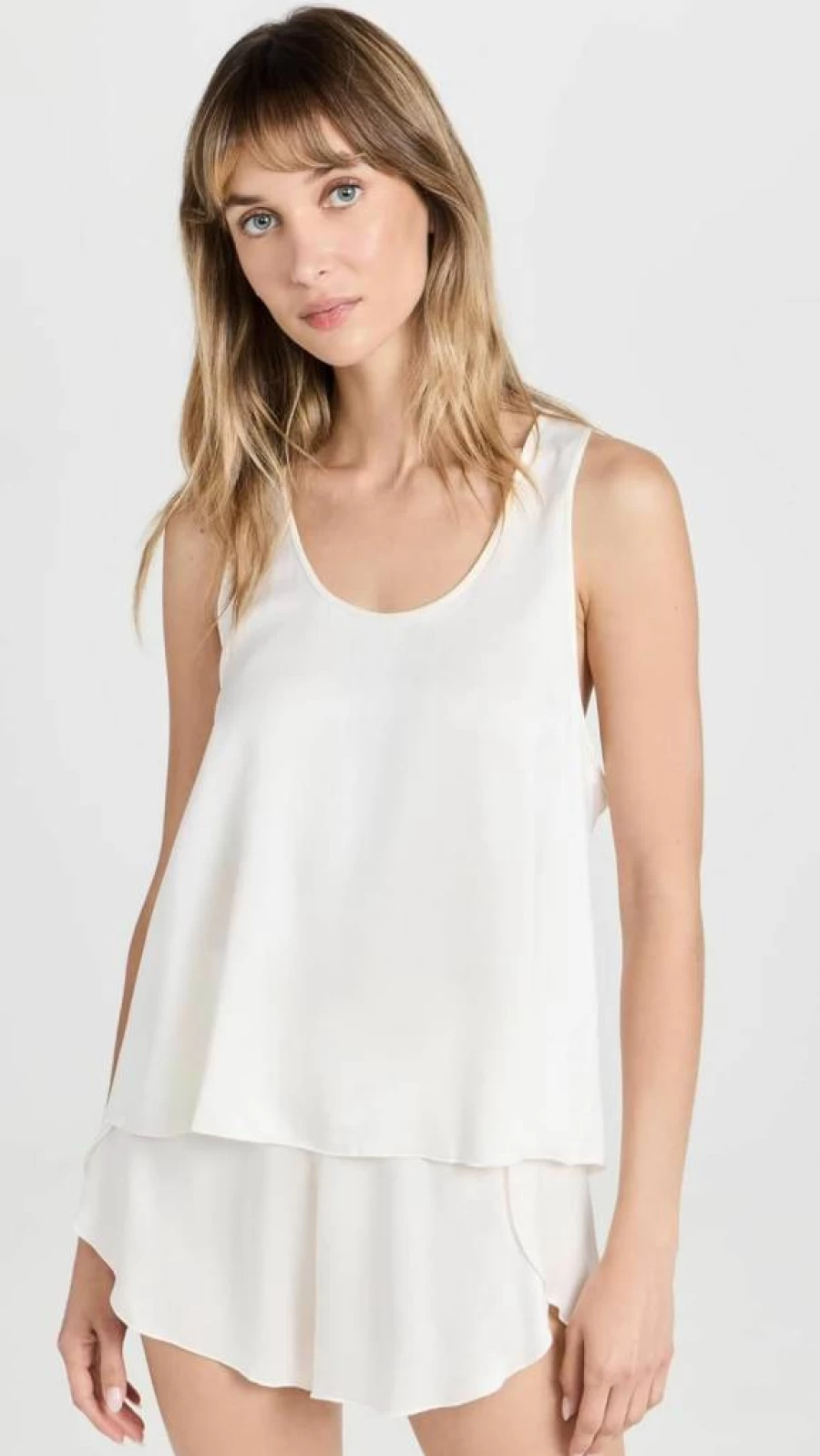 Lunya Washable Silk Tulip Back Set - Luxurious Machine Washable Silk Sleepwear