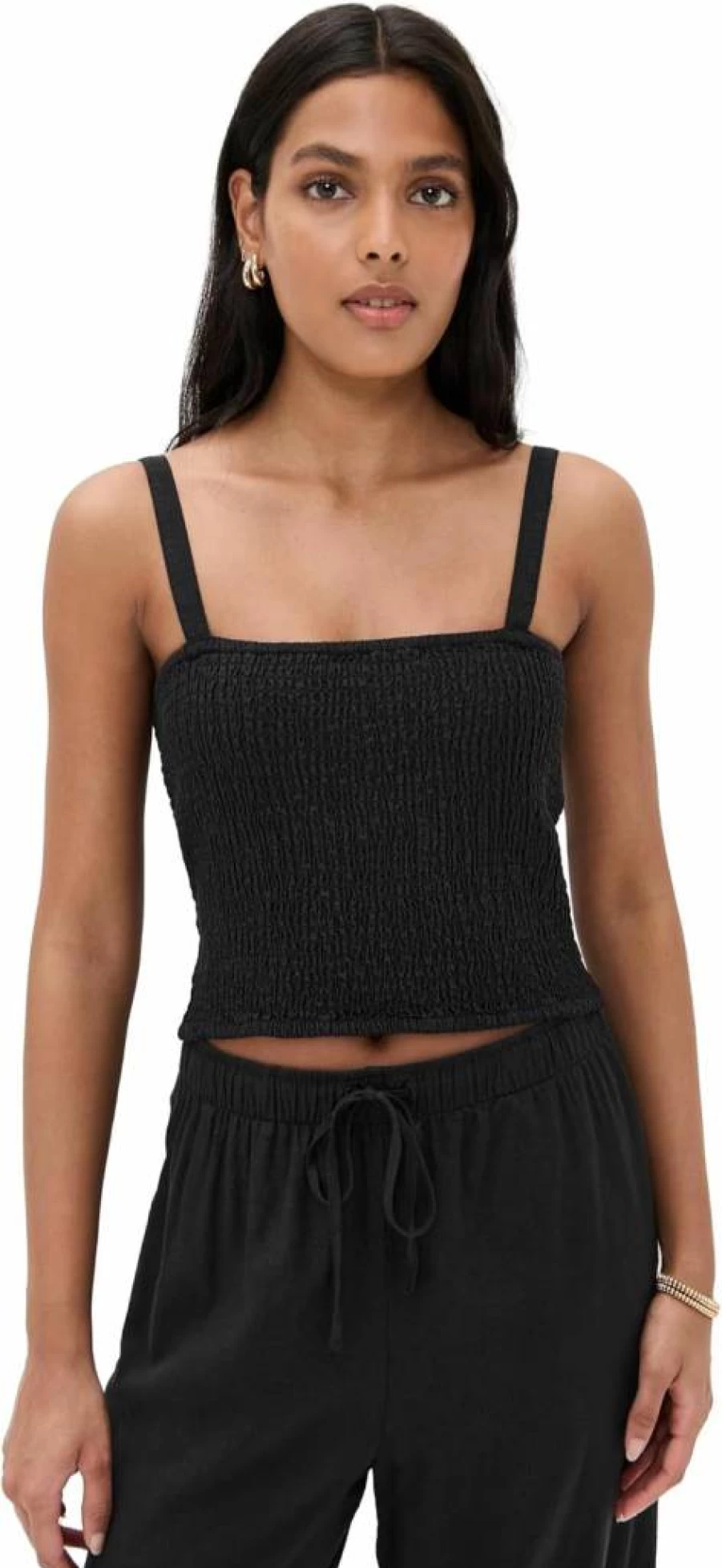 Z SUPPLY Women's Amelie Linen Tank Top - Breathable Summer Casual Sleeveless Blouse