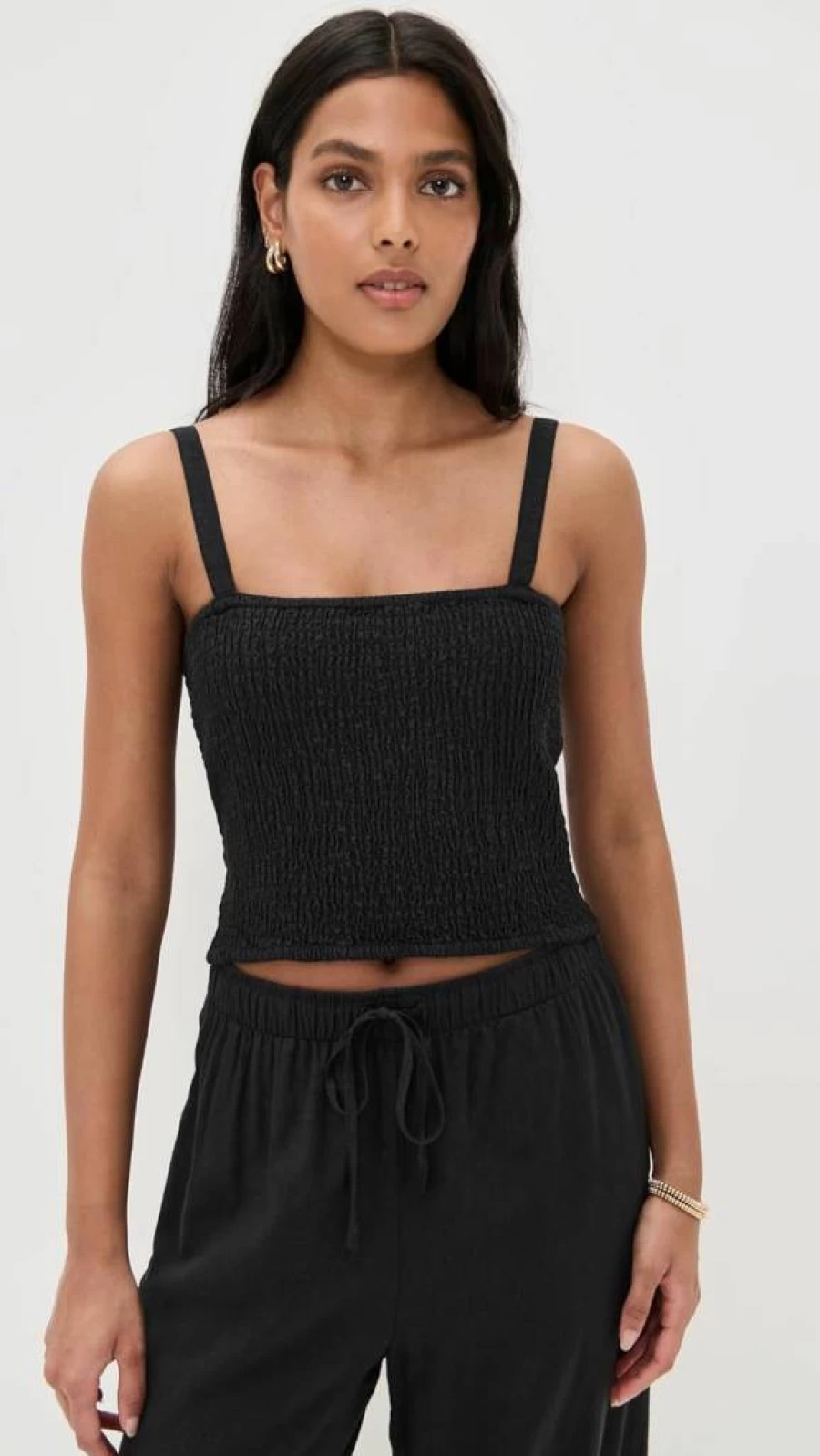 Z SUPPLY Women's Amelie Linen Tank Top - Breathable Summer Casual Sleeveless Blouse