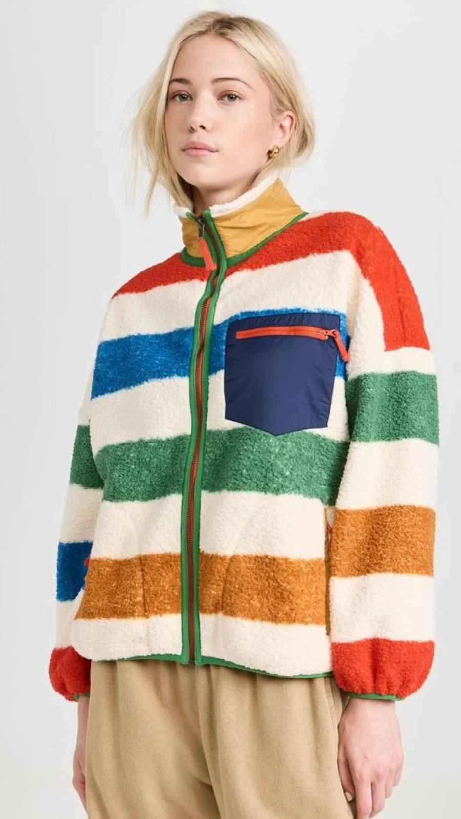 The Great Outdoors Women's Plush Colorblock Terrain Full Zip Hoodie
