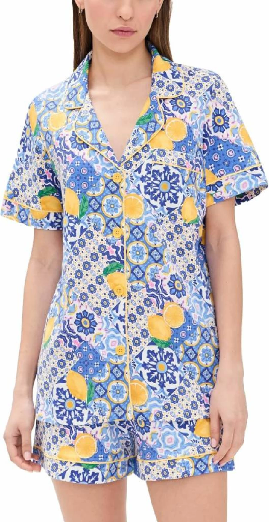 BedHead Pajamas Women's Cotton Shorty PJ Set - Classic Jersey Knit Sleepwear