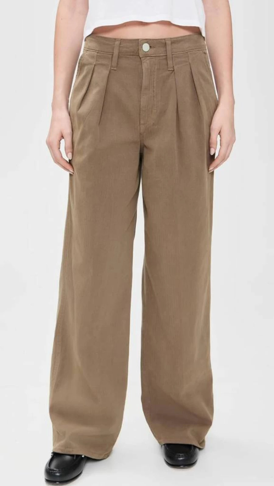 AMO Women's Sheryl High-Waisted Trousers - Classic Slim Fit Pants for Office & Casual Wear