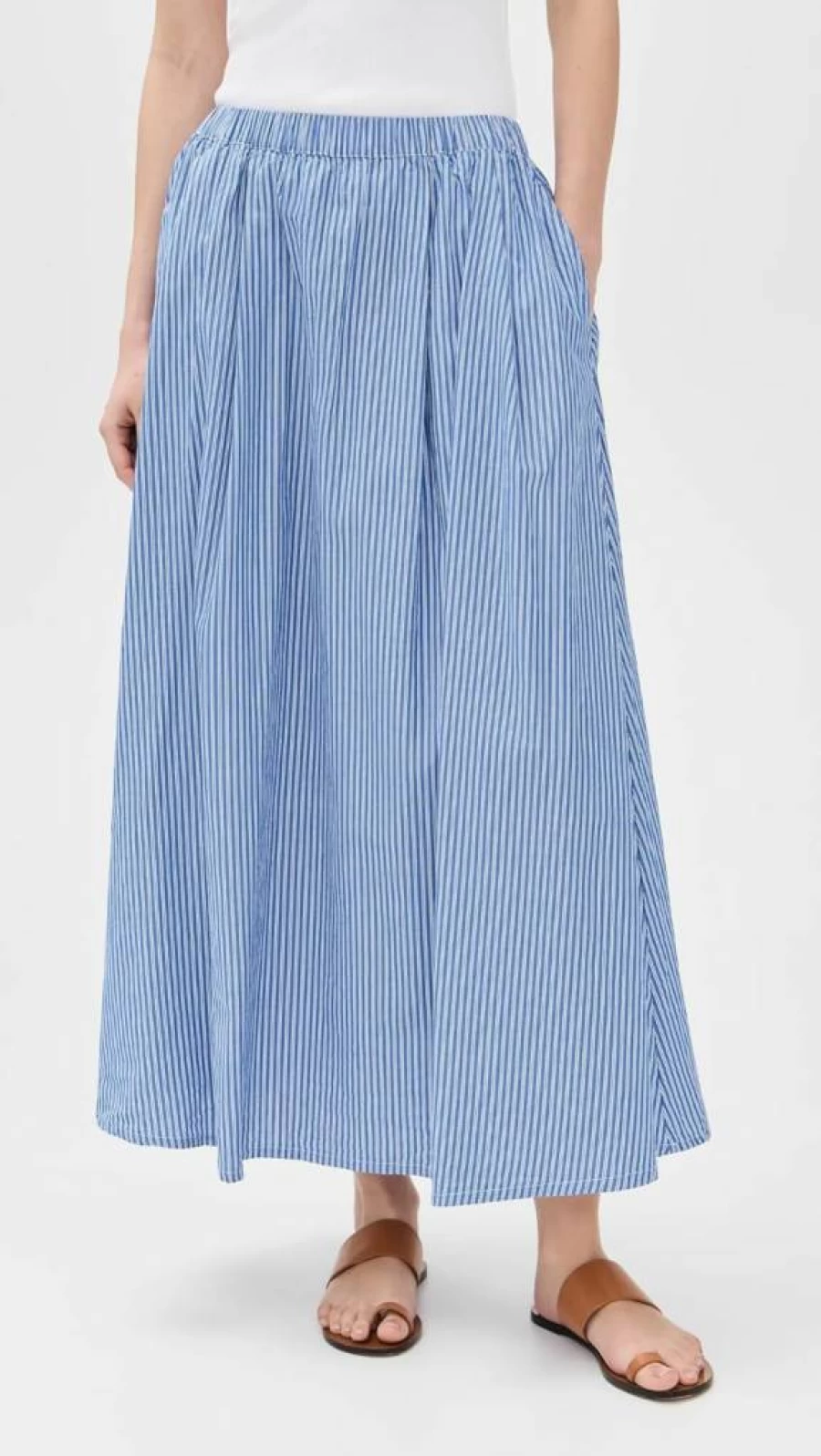 American Vintage Women's Striped Skirt - Classic Casual A-Line Style