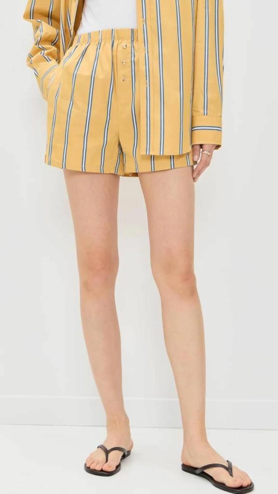 DONNI. Women's High-Waisted Boxer Shorts - Soft Cotton Poplin Comfort Underwear