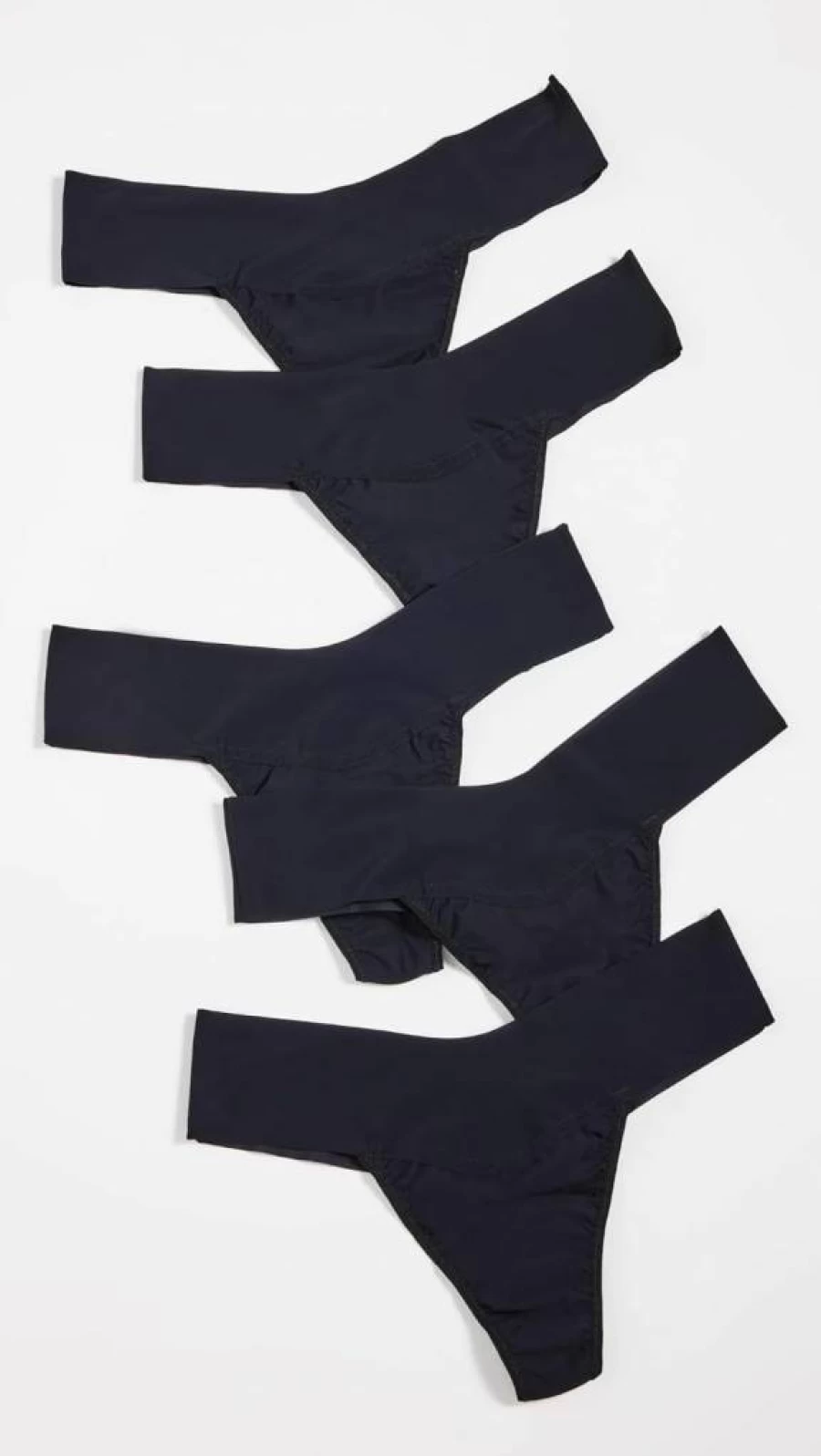 Hanky Panky Women's Breathe Natural Cotton Thong 5-Pack - Soft Comfortable Underwear Multipack