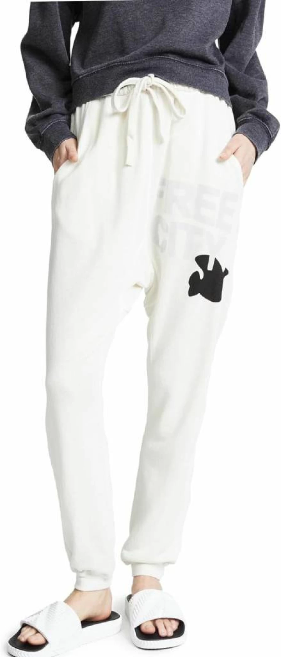 FREECITY Women's Superfluff Luxe Sweatpants with Pockets - Cozy Fleece Lounge Pants