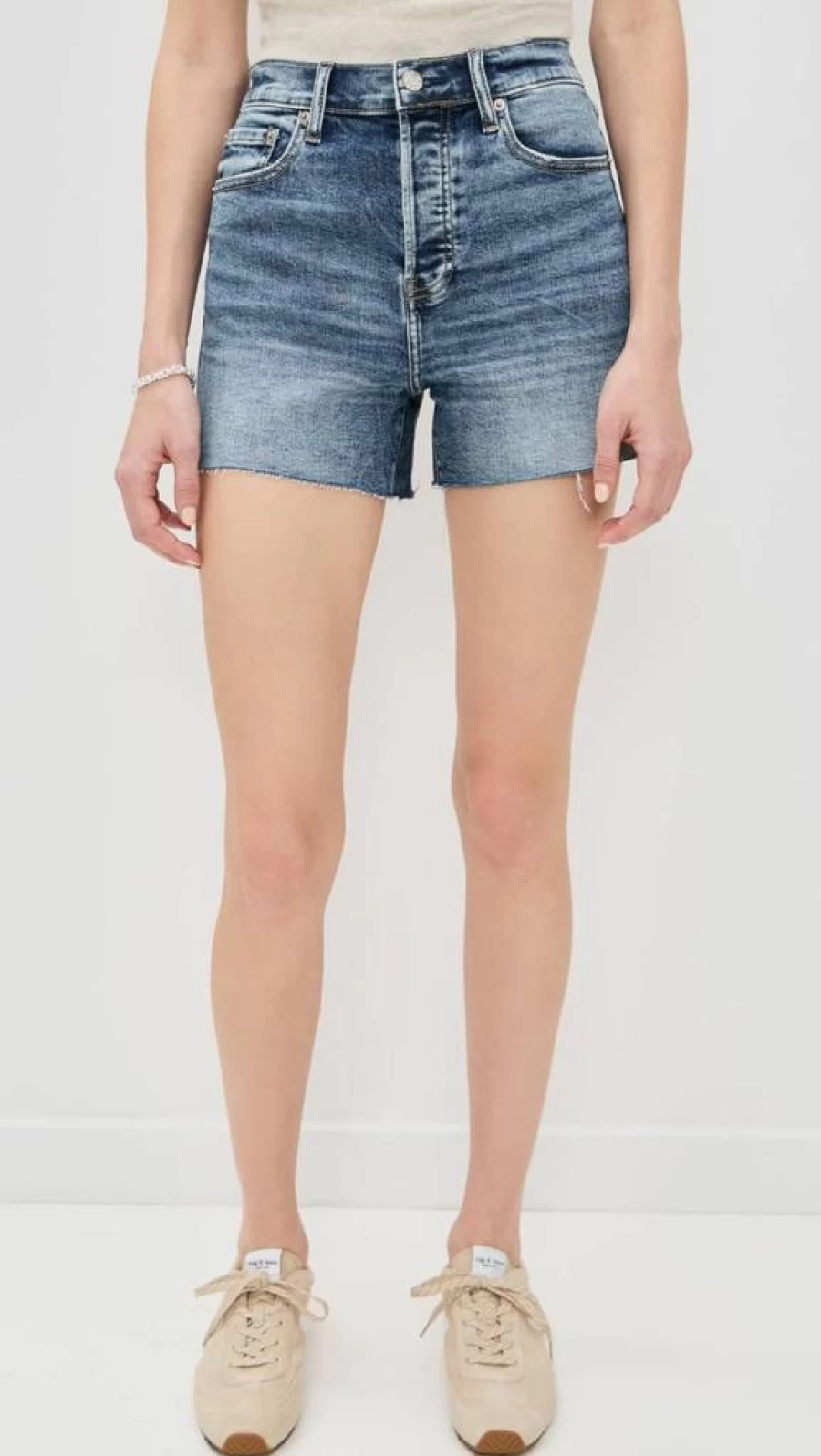 DAZE Women's High-Waisted Linen Shorts - Comfortable Summer Casual Shorts for Women