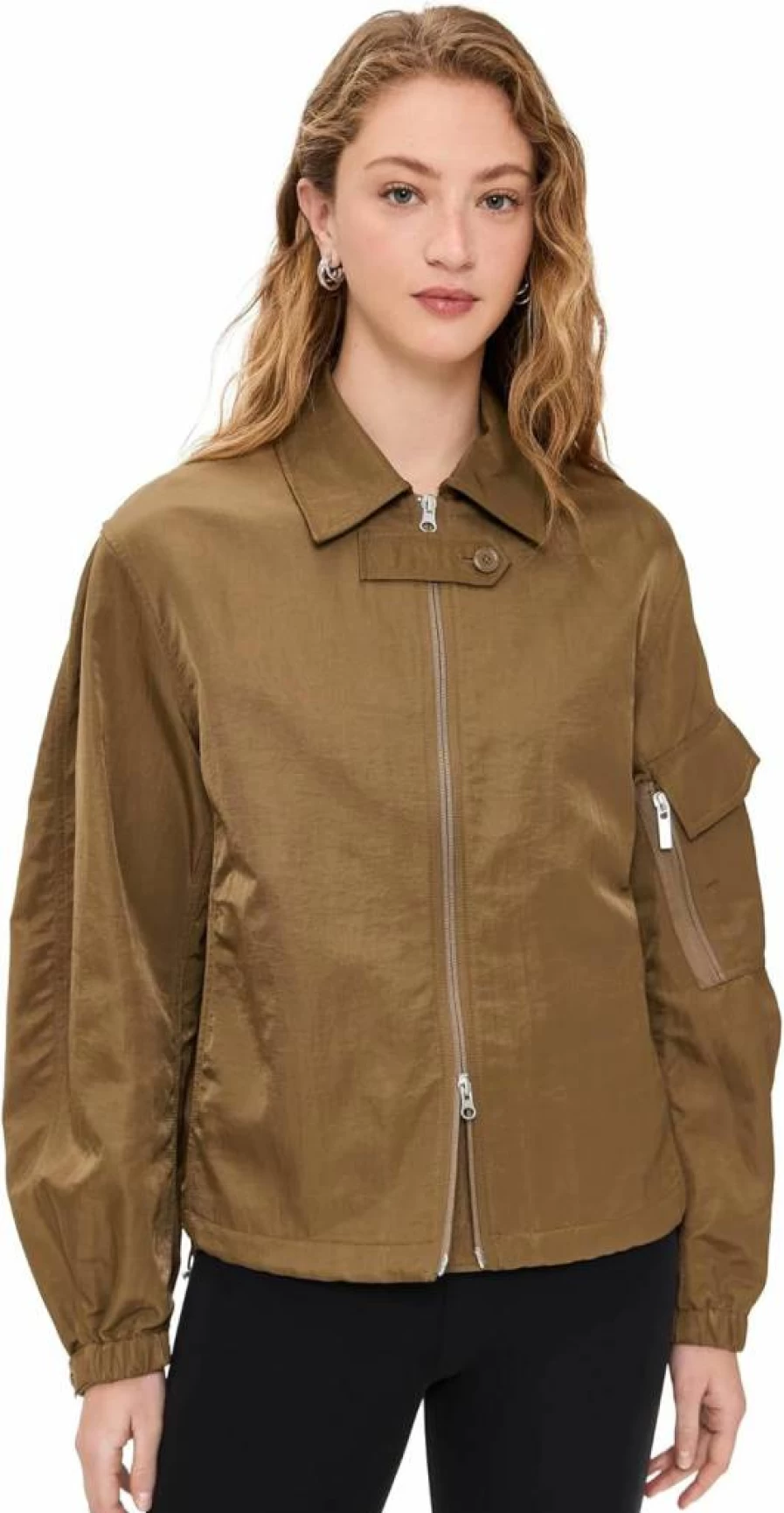 Helmut Lang Women's Creased MA-1 Bomber Jacket - Stylish Military-Inspired Outerwear