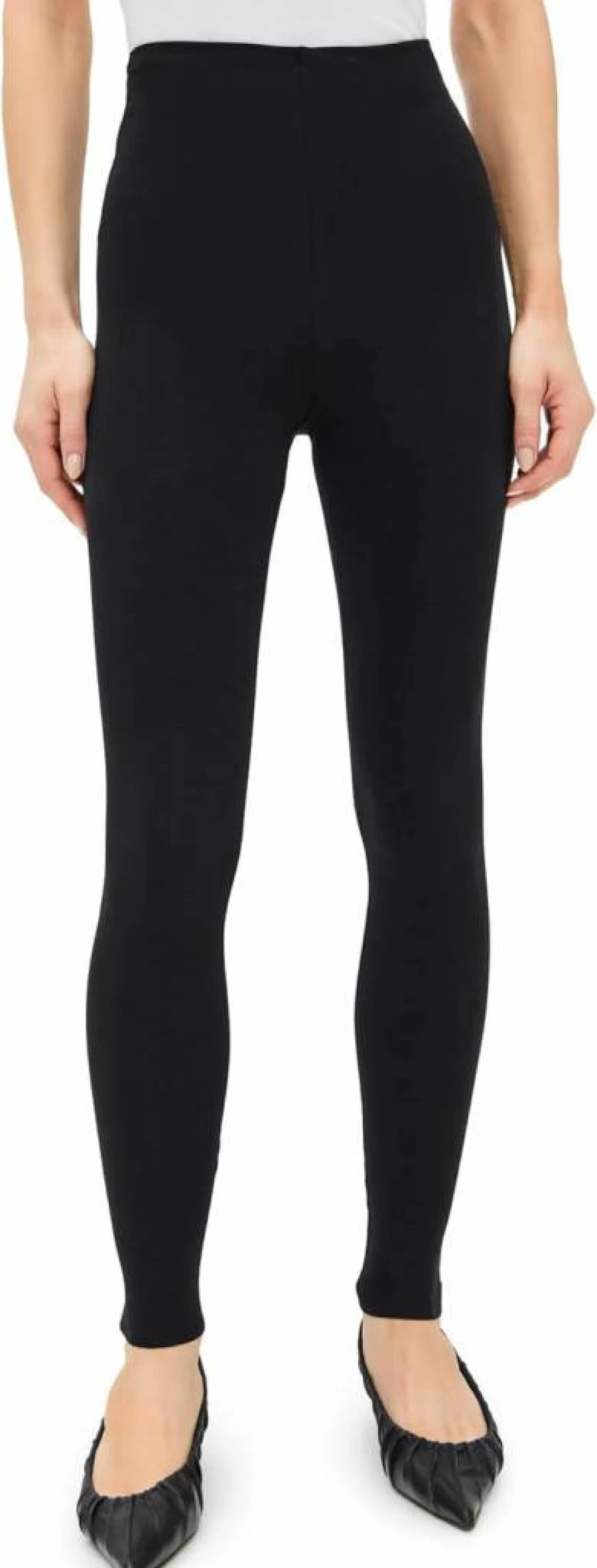 Commando Women's High-Waisted Cotton Leggings - Soft Stretch Comfort Fit Yoga Pants