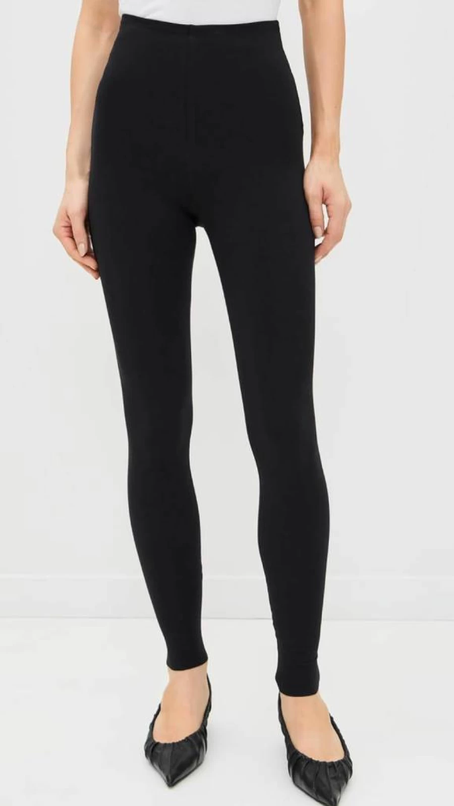 Commando Women's High-Waisted Cotton Leggings - Soft Stretch Comfort Fit Yoga Pants