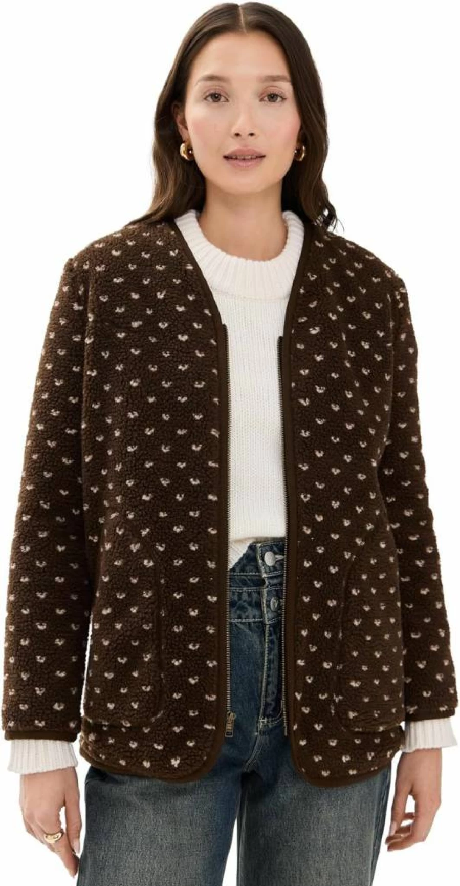 Marea Women's Sherpa Lined Barn Jacket - Cozy Fleece Winter Coat for Women