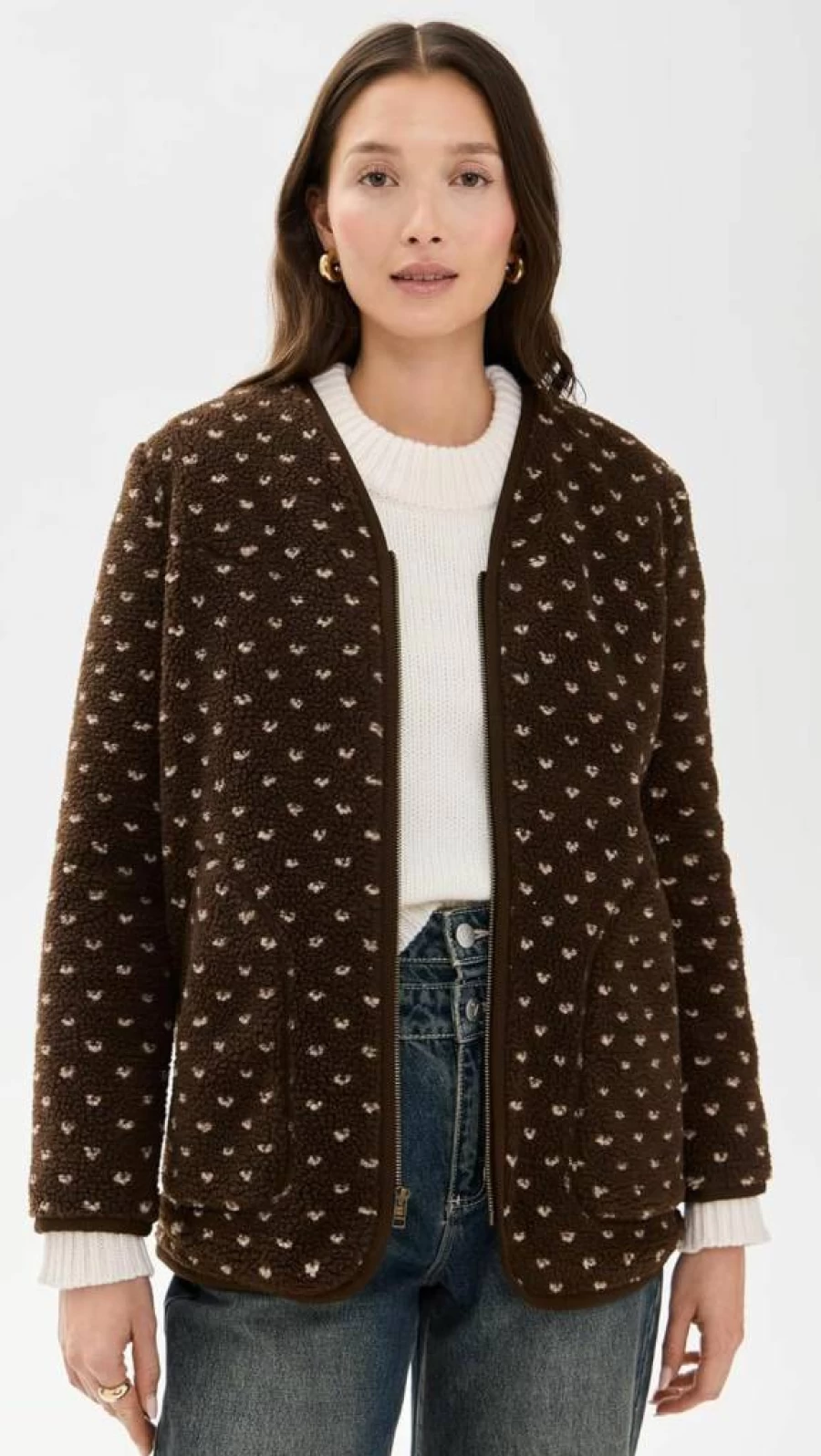 Marea Women's Sherpa Lined Barn Jacket - Cozy Fleece Winter Coat for Women