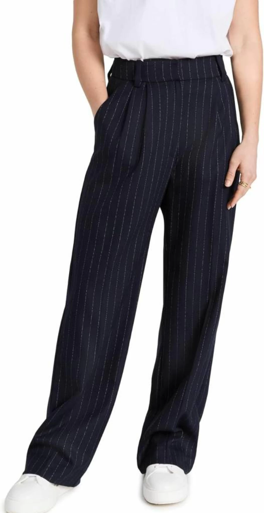 Favorite Daughter Women's Petite The Favorite Pants - High-Waisted Slim Fit Ankle-Length Trousers